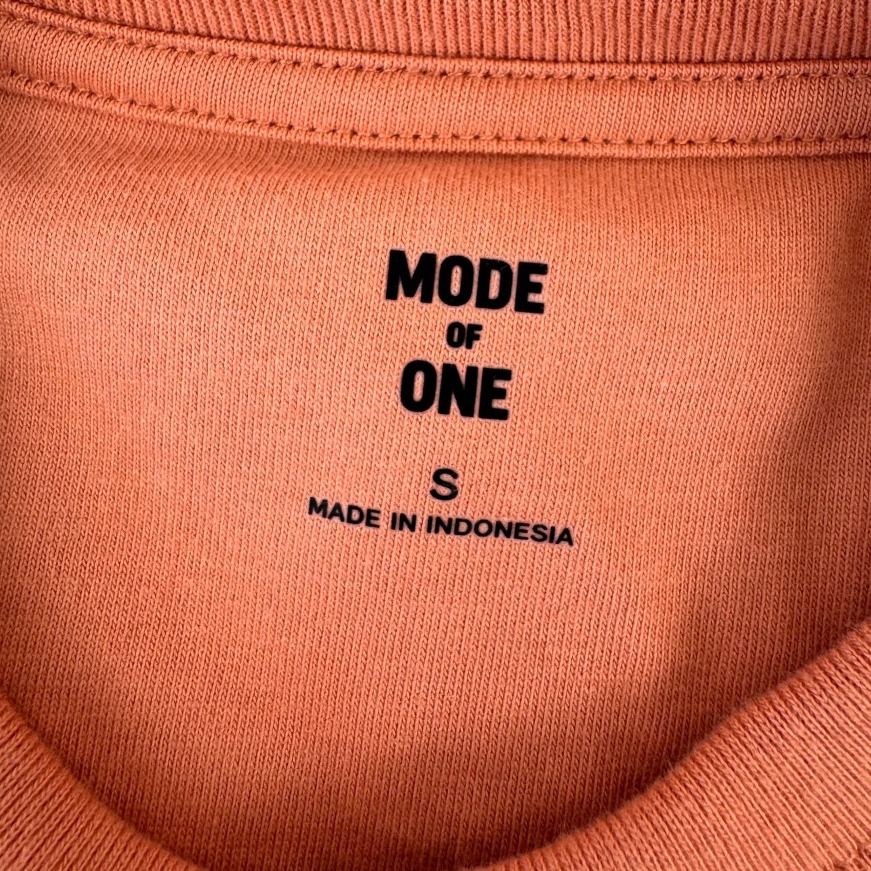 Vintage Mode of One Mens T-Shirt Crew Neck Sunbaked Clay Orange Short Sleeve 100187076MN NWT S Size US S / EU 44-46 / 1 - 3 Thumbnail