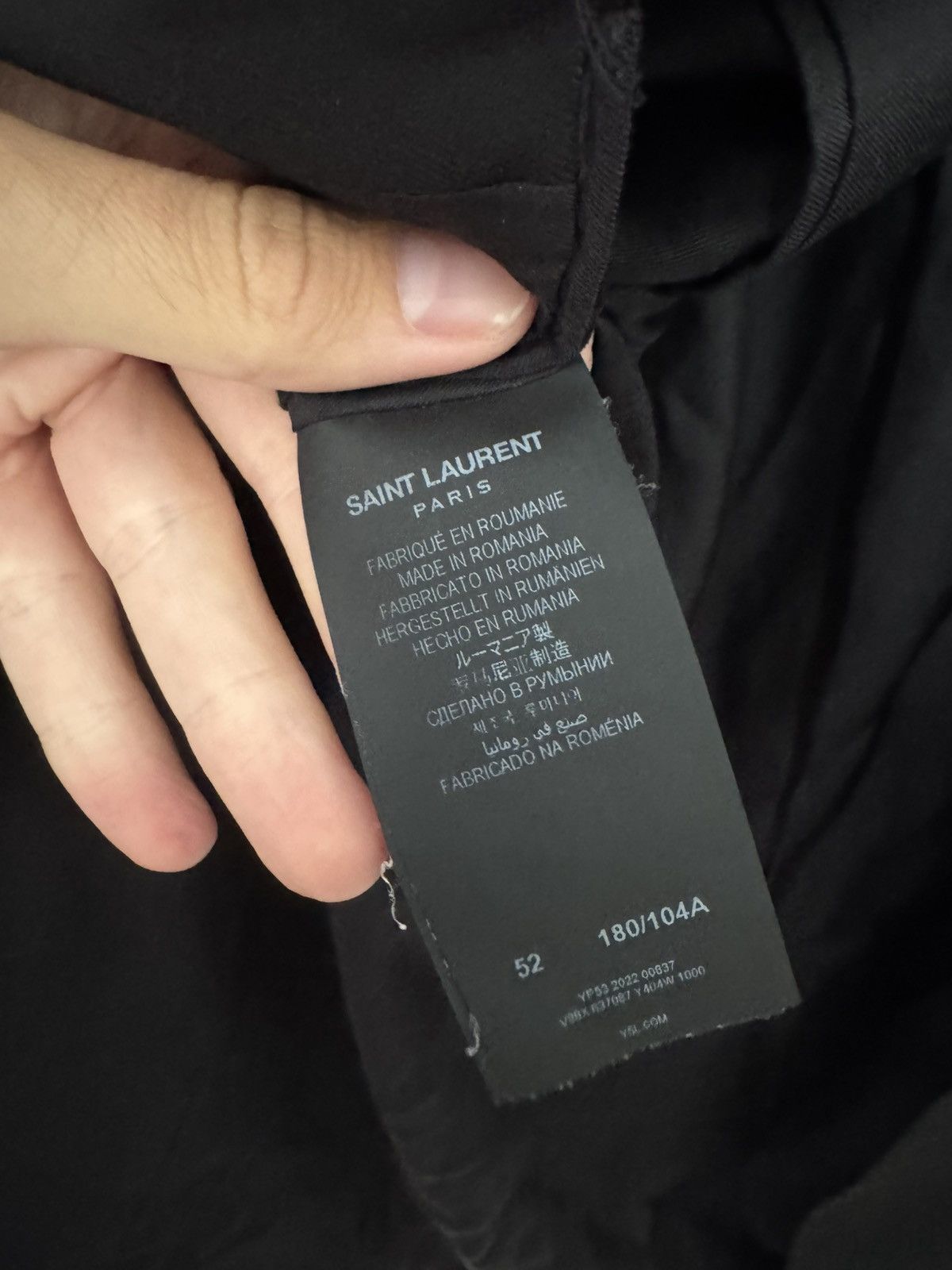 Saint Laurent Paris 2 button blazer Size 52R - 3 Thumbnail