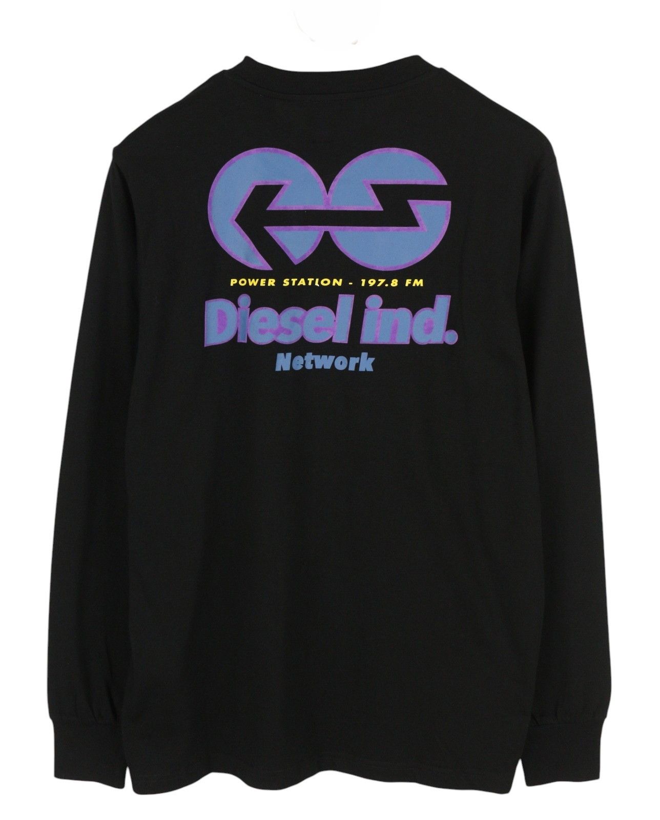 Diesel T-JUST-LS-E4 M Black Tricot Printed T-Shirt 41000 Size US M / EU 48-50 / 2 - 2 Thumbnail