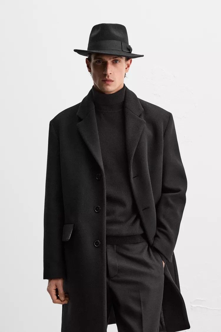 Zara Manteco Wool Blend Coat Size US L / EU 52-54 / 3 - 14 Thumbnail
