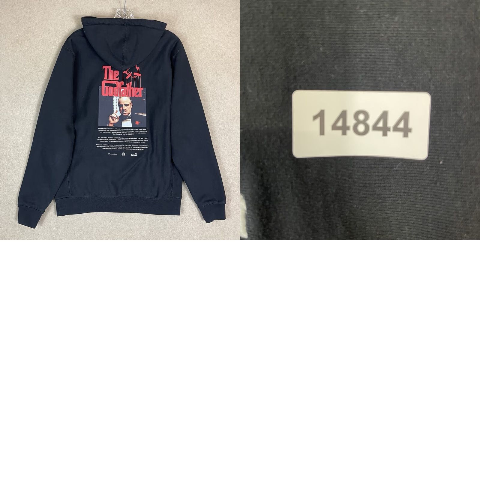 Palace Shoe Palace Hoodie Mens Small Black The Godfather Graphic Sweatshirt Size US S / EU 44-46 / 1 - 9 Thumbnail