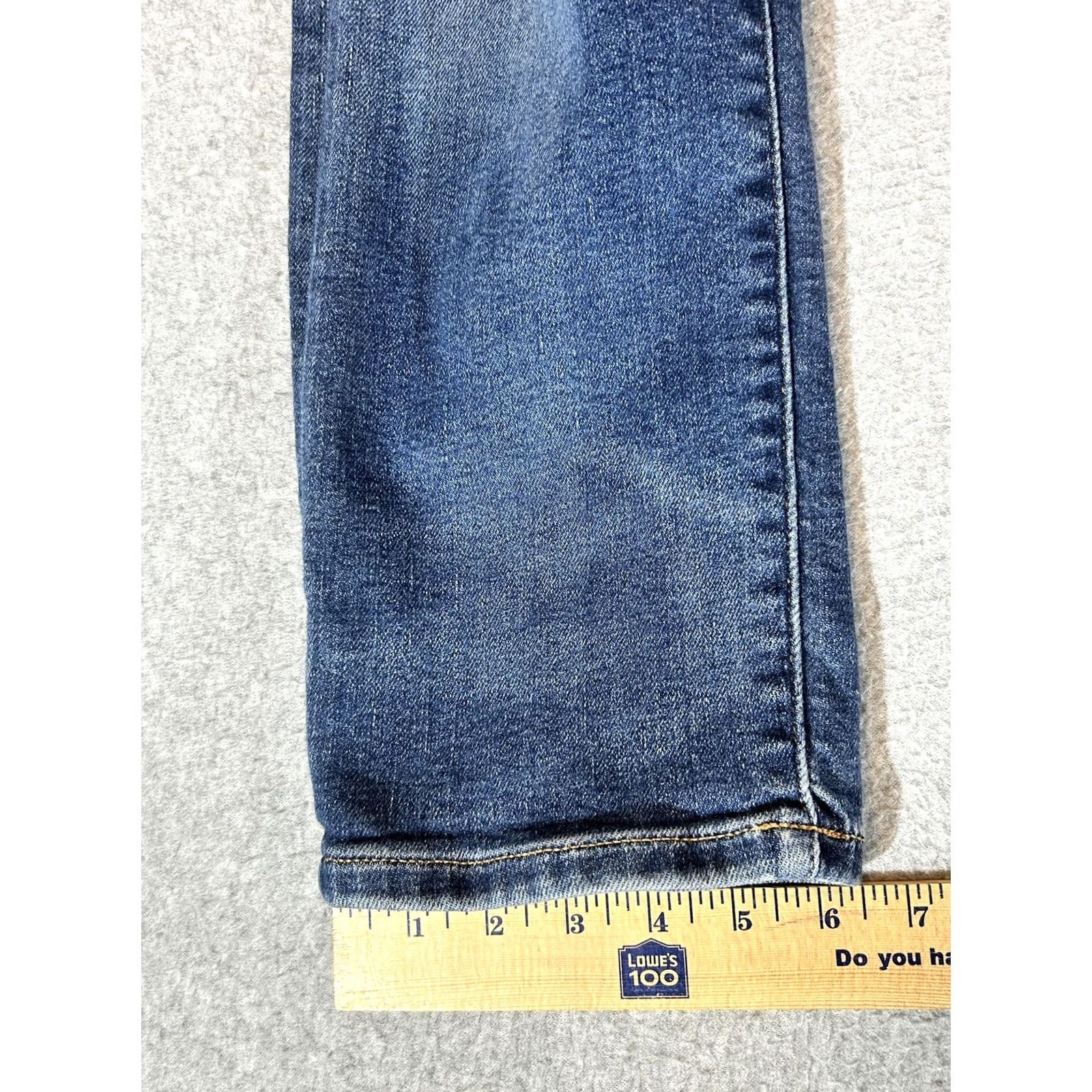 Lucky Brand Lucky Brand Jeans Mens 121 Slim Stretch Straight Blue Denim Medium Wash 31x30 Size US 31 - 5 Thumbnail