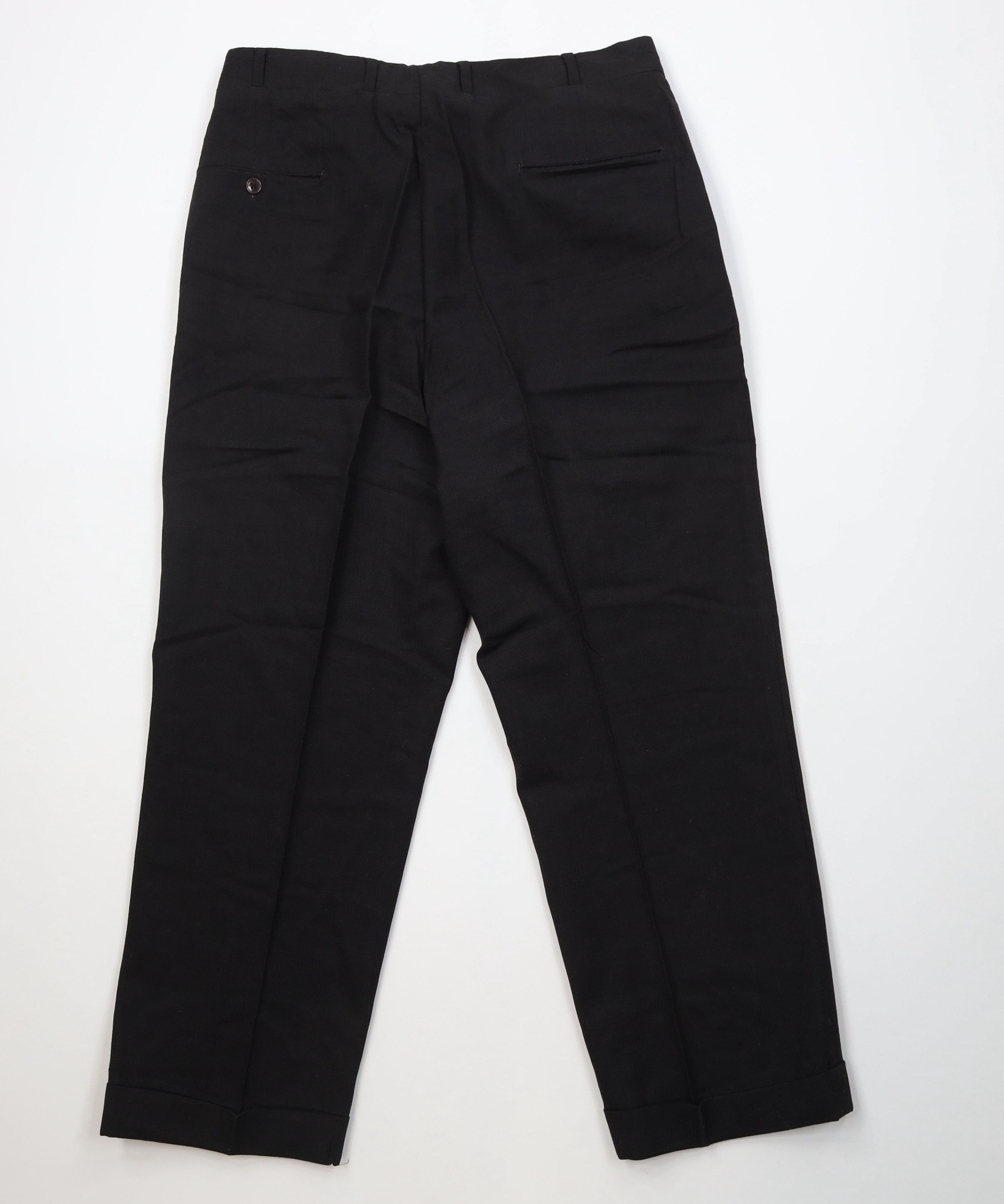 Vintage Vintage 50s Rockabilly Gabardine Knit Chino Pants Black USA Size US 34 / EU 50 - 10 Thumbnail
