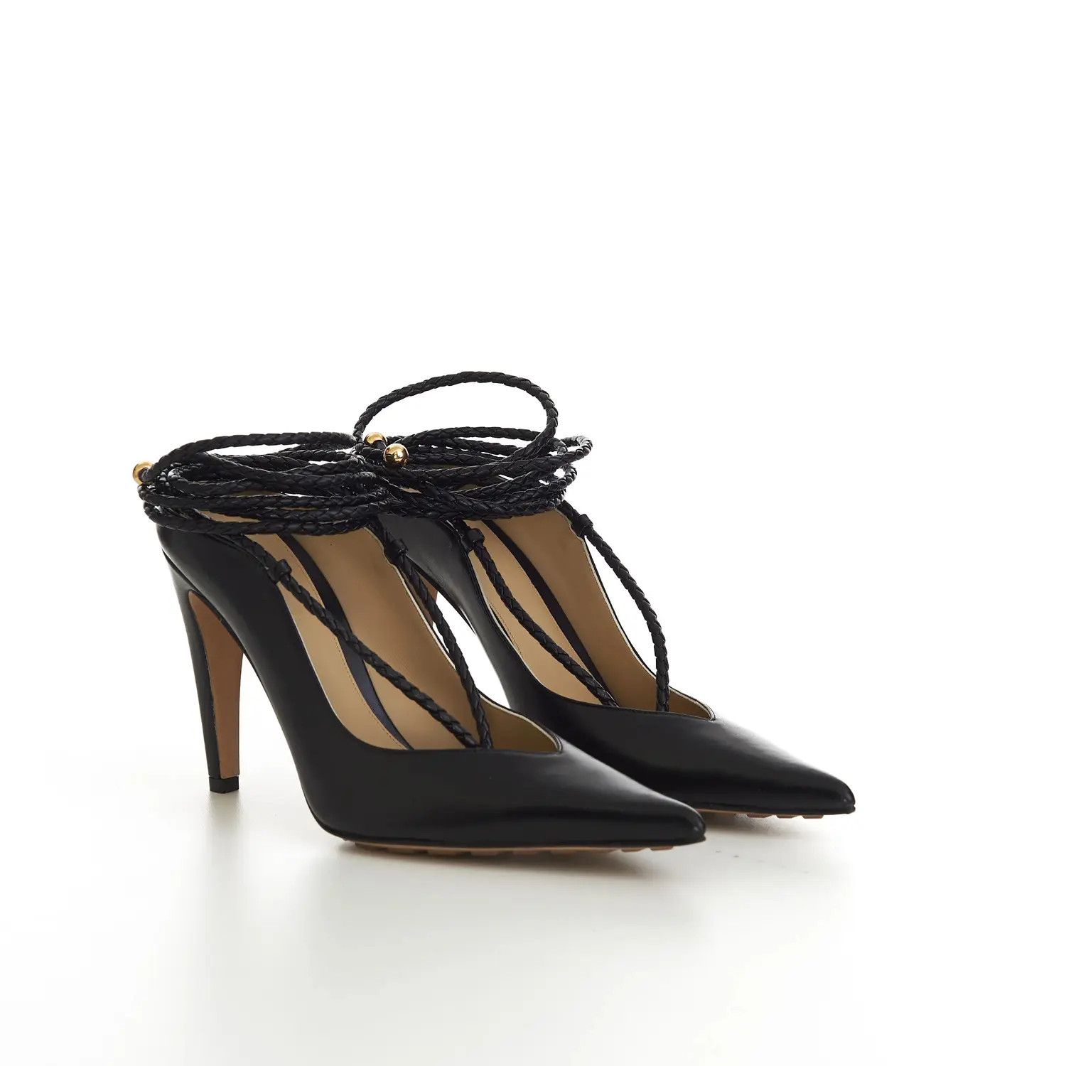 Bottega Veneta o1n1vont1224 Spritz Strap Pumps in Black Size US 11.5 / IT 41.5 - 7 Thumbnail