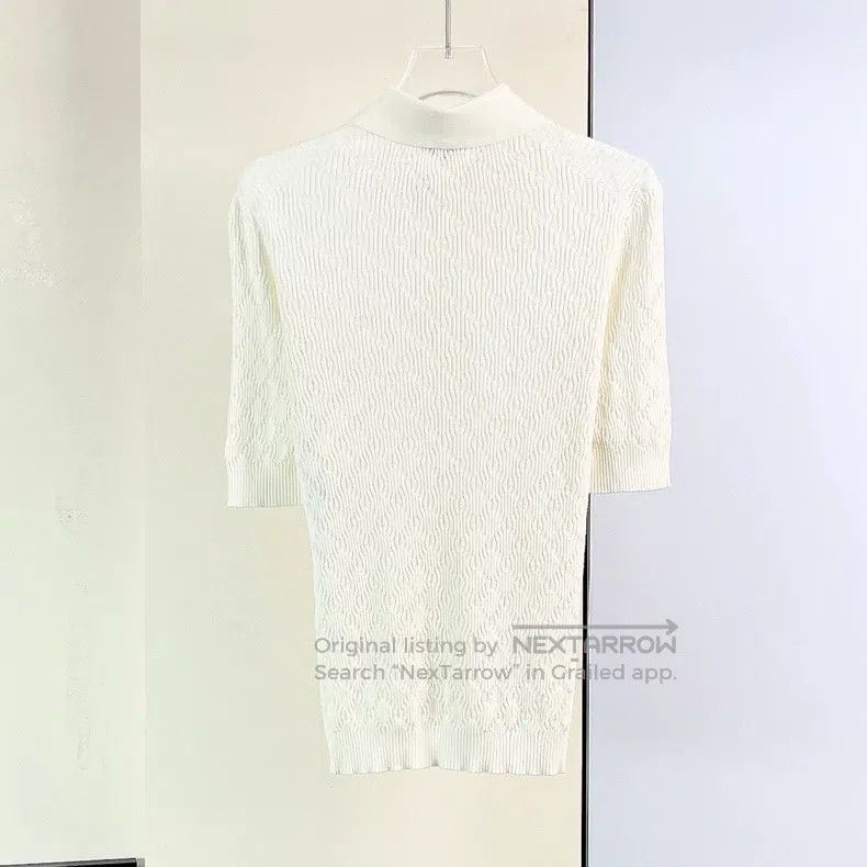 Chanel Chanel White knitted Polo short sleeves Size XS / US 0-2 / IT 36-38 - 2 Thumbnail