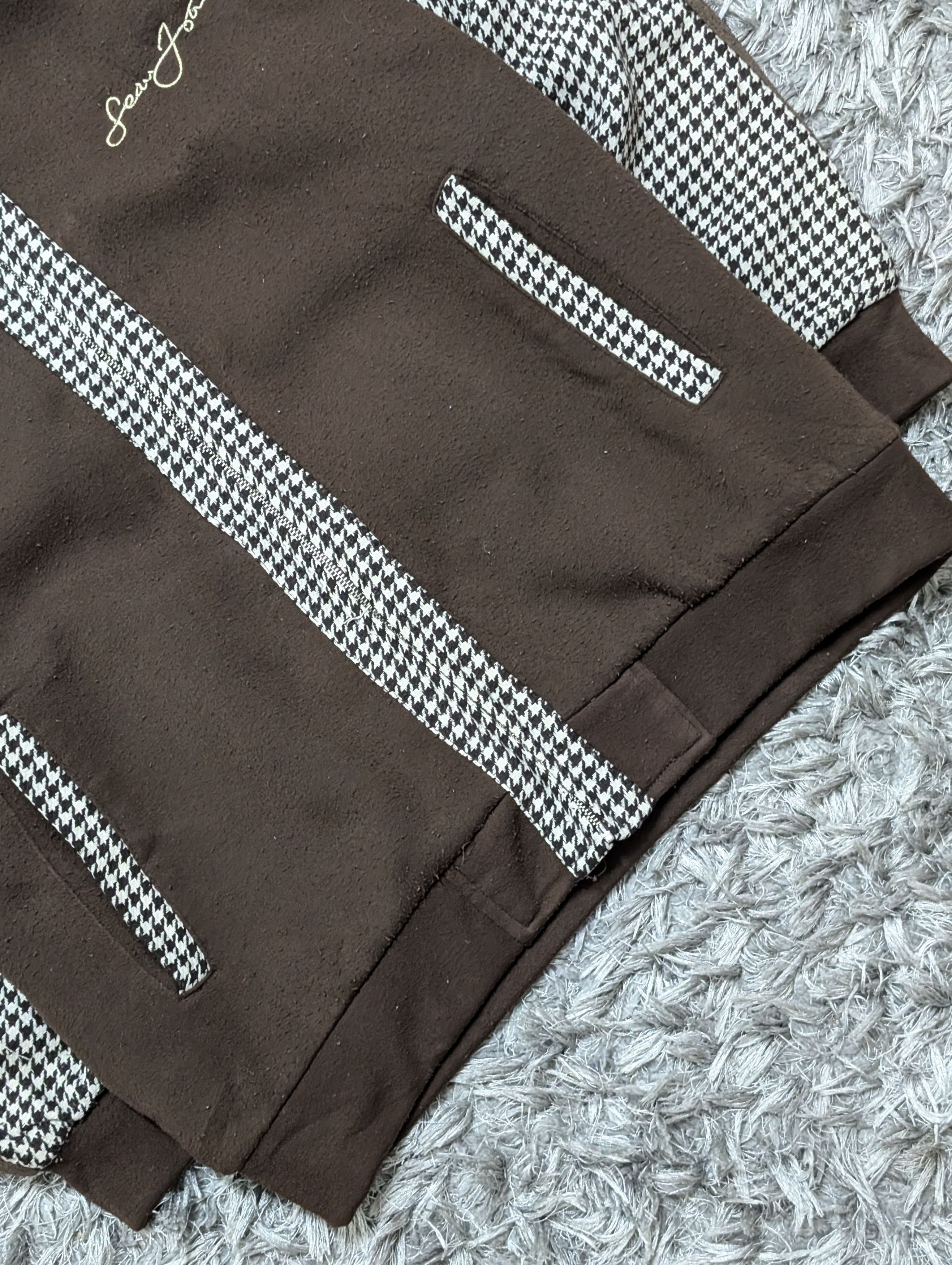 Sean John Vintage Sean John Houndstooth Zipper Jacket Oversized Size US XXL / EU 58 / 5 - 5 Thumbnail