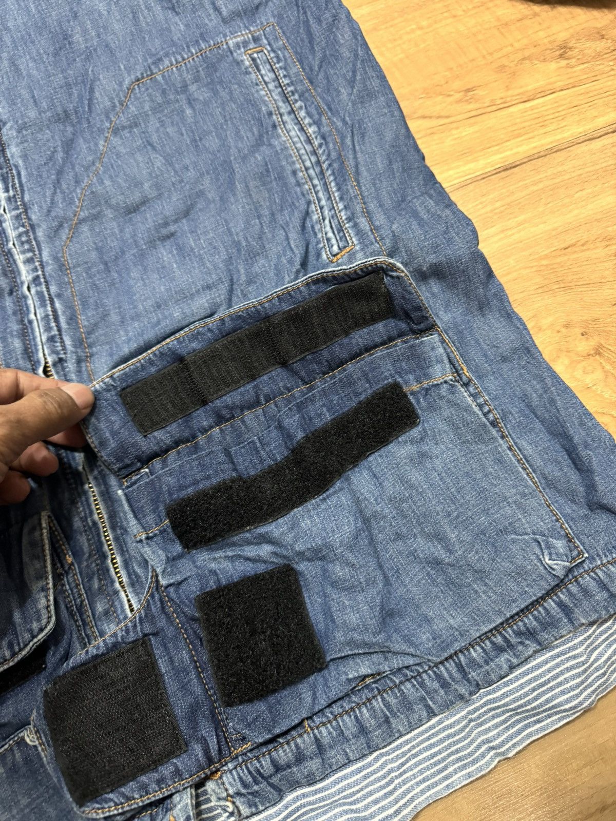 Zucca COMME DE ZUCCA BY ZUCCA TACTICAL STYLE DENIM JACKET Size M / US 6-8 / IT 42-44 - 3 Thumbnail