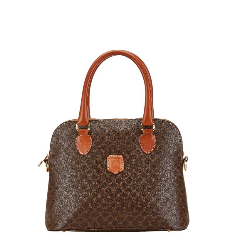 Celine Celine Celine Macadam Brown PVC Leather Handbag Canvas Handbag in Very Good Condition Size ONE SIZE - 1 Thumbnail