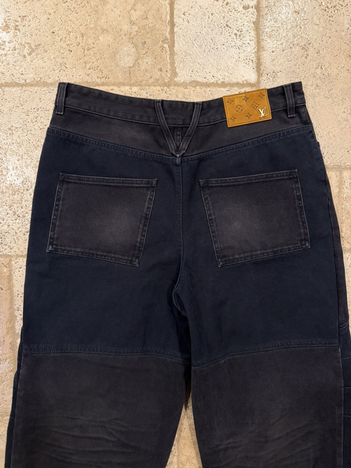 Louis Vuitton Louis Vuitton Denim Workwear Monogram Print Pocket Trousers Size US 33 - 9 Thumbnail