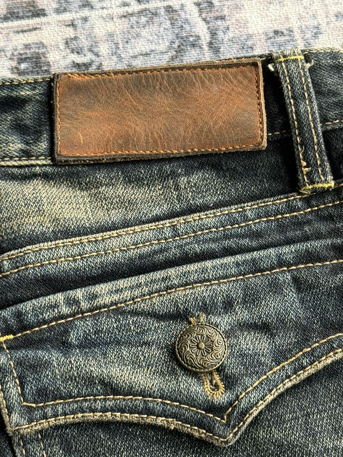 Japanese Brand Y2K Vintage Day/Moon Punk Poem Flared Denim / ifsixwasnine Size US 32 / EU 48 - 8 Thumbnail