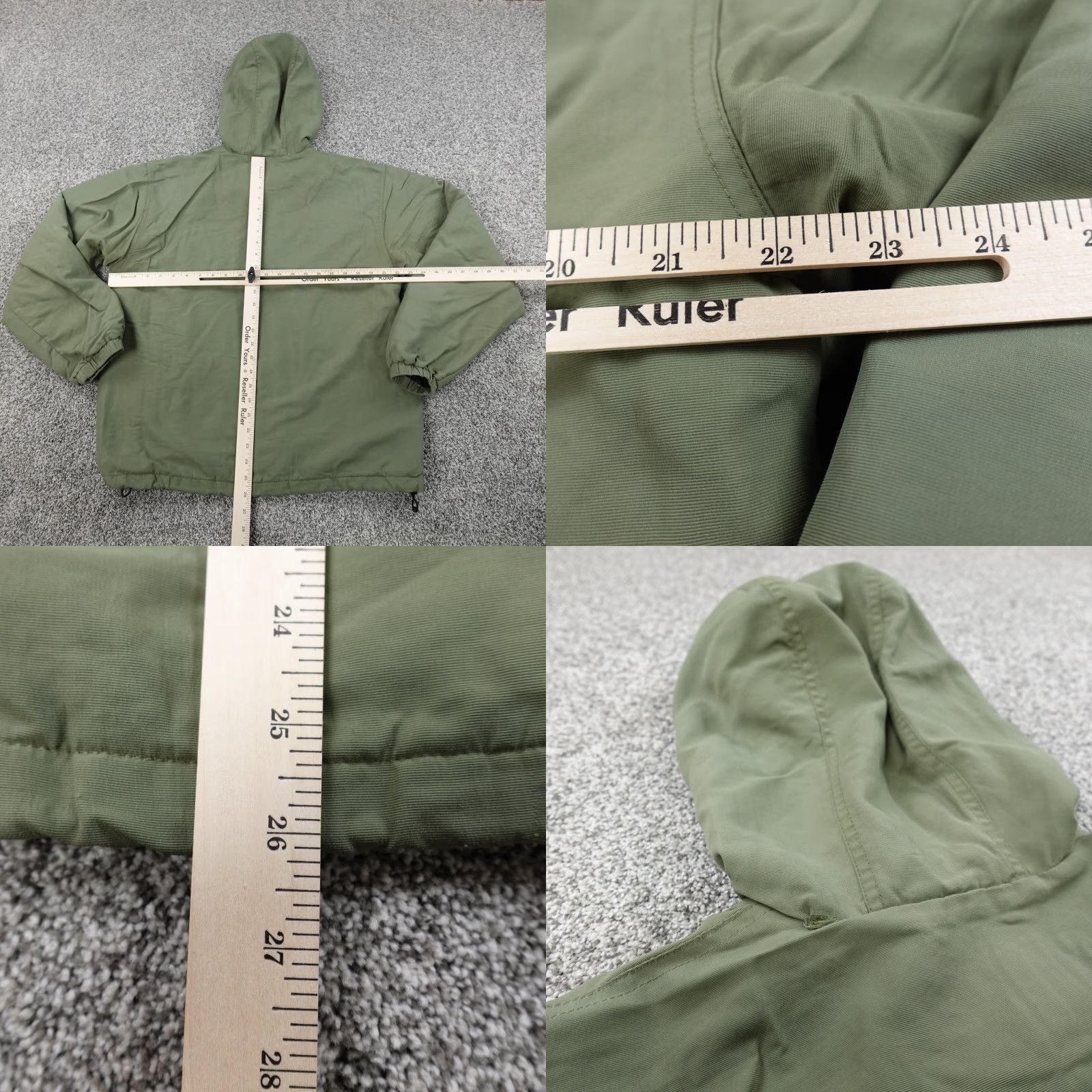 Vintage Duluth Jacket Mens M Green Fleece Lined Zip Windbreaker Bomber Coat Utility Work Jacket Size US M / EU 48-50 / 2 - 8 Thumbnail
