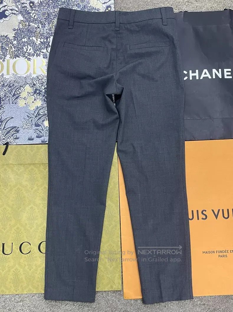 Brunello Cucinelli Brunello Cucinelli Grey Beaded Wool Tweed Trousers Size 26" / US 2 / IT 38 - 3 Thumbnail