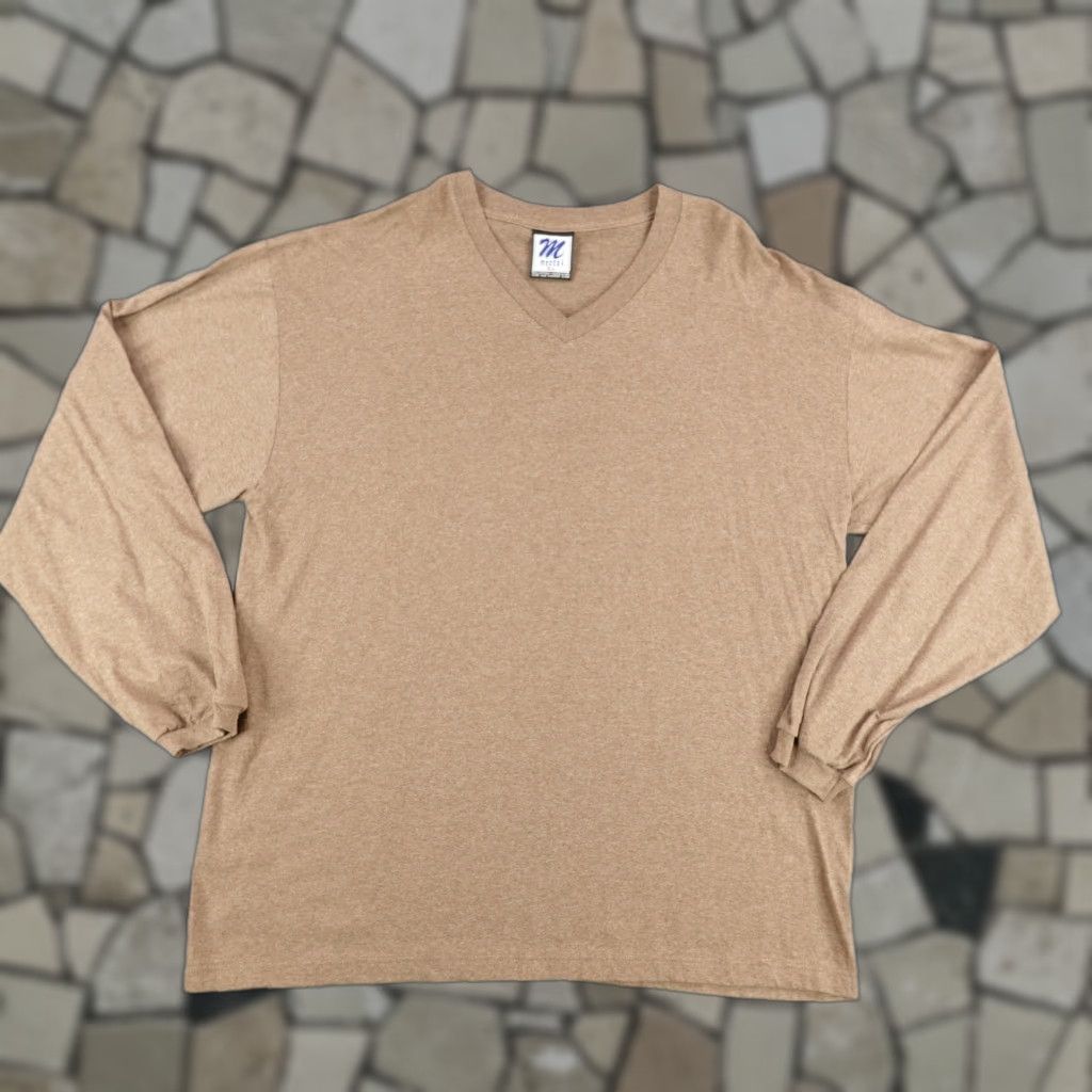 Vintage VINTAGE Mecca Shirt Mens XL Brown V-Neck Long Sleeve 90s Hip Hop Made In USA Mens XL Brown 90s Hip Hop Mecca Shirt Size US XL / EU 56 / 4 - 1 Thumbnail