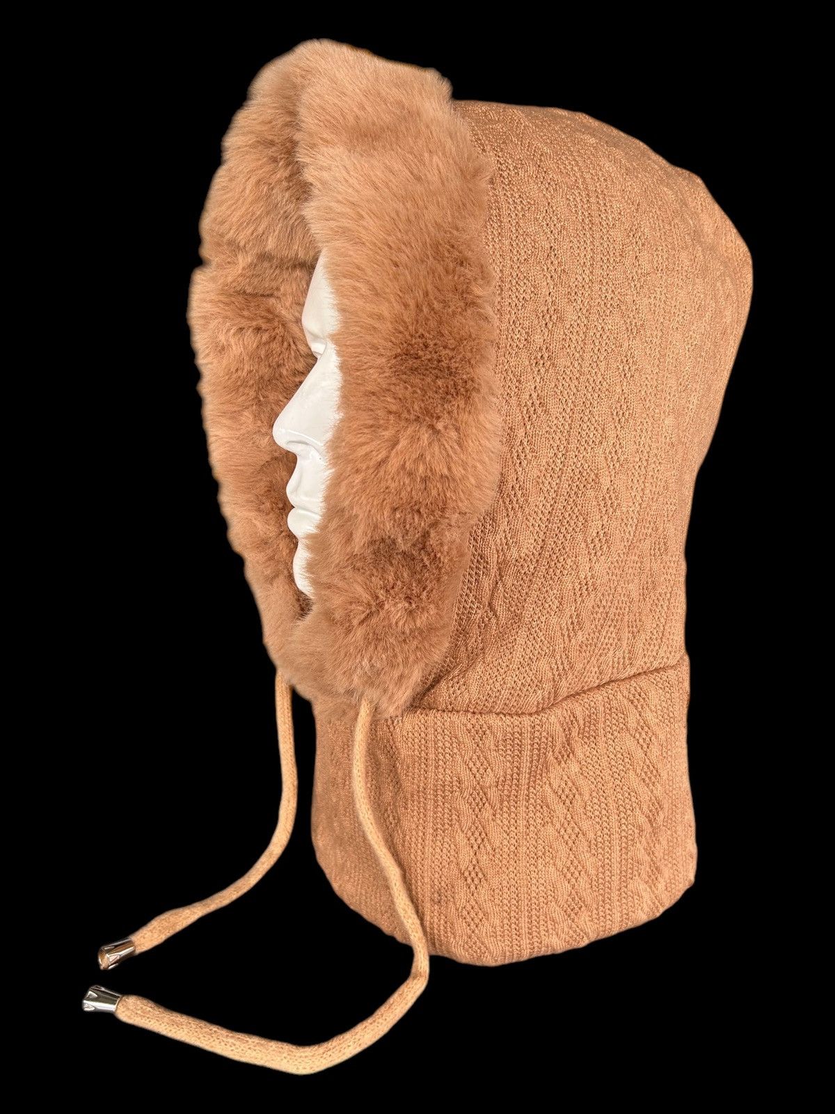 Japanese Brand × Kapital × Vintage Balaclava Masked Beanie Hats Knitt Fur Japanese Style🎌☠️ Size ONE SIZE - 1 Thumbnail
