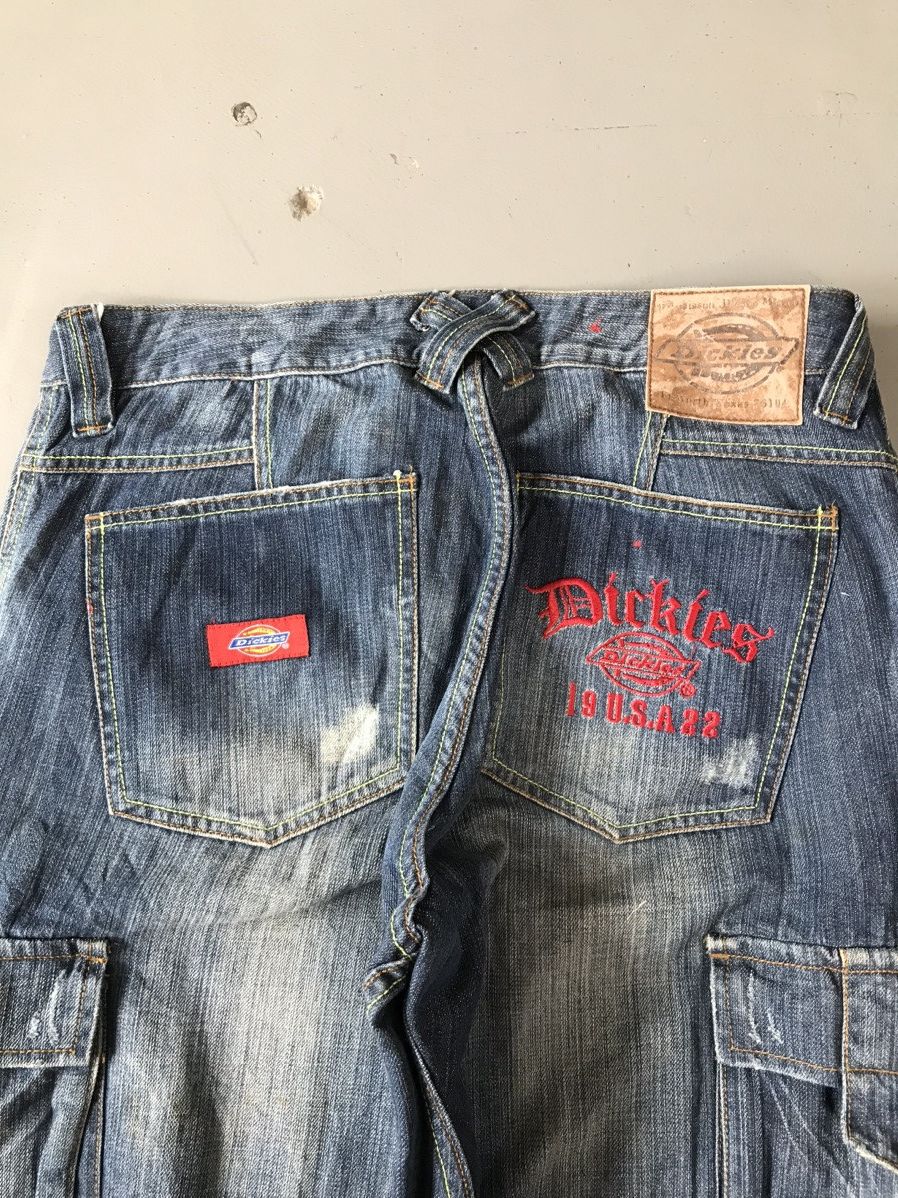 Dickies × Vintage Vintage Dickies Cargo SpellOut Embroidery Denim Size US 30 / EU 46 - 6 Thumbnail