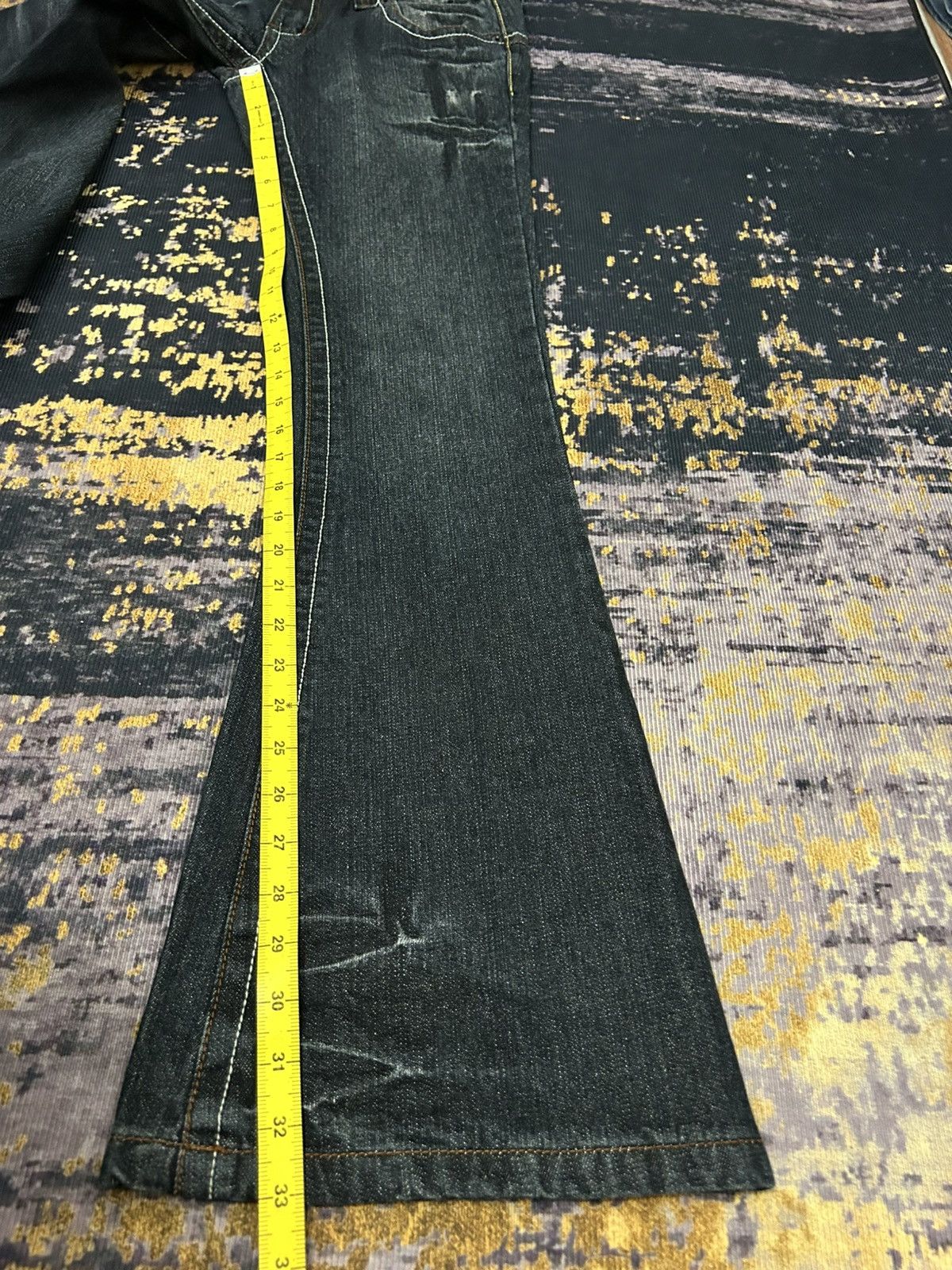 Tornado Mart Vintage PANTOMIME Clau Mark Flare Jeans Size 29" - 20 Thumbnail
