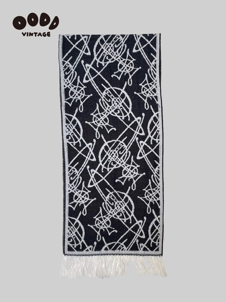 Vivienne Westwood Vivienne Westwood A Saturn scarf with black and white doub Size ONE SIZE - 2 Thumbnail
