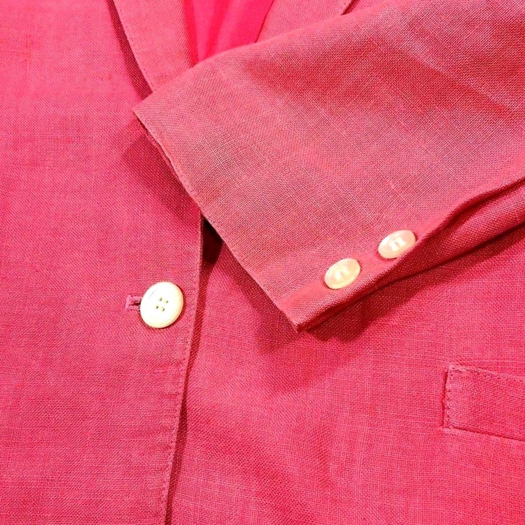 Talbots VINTAGE Talbots Pink Blazer Jacket 14 Women Blazer Pink 80s Preppy Work Career Talbots Womens 14 Size XL / US 12-14 / IT 48-50 - 3 Thumbnail