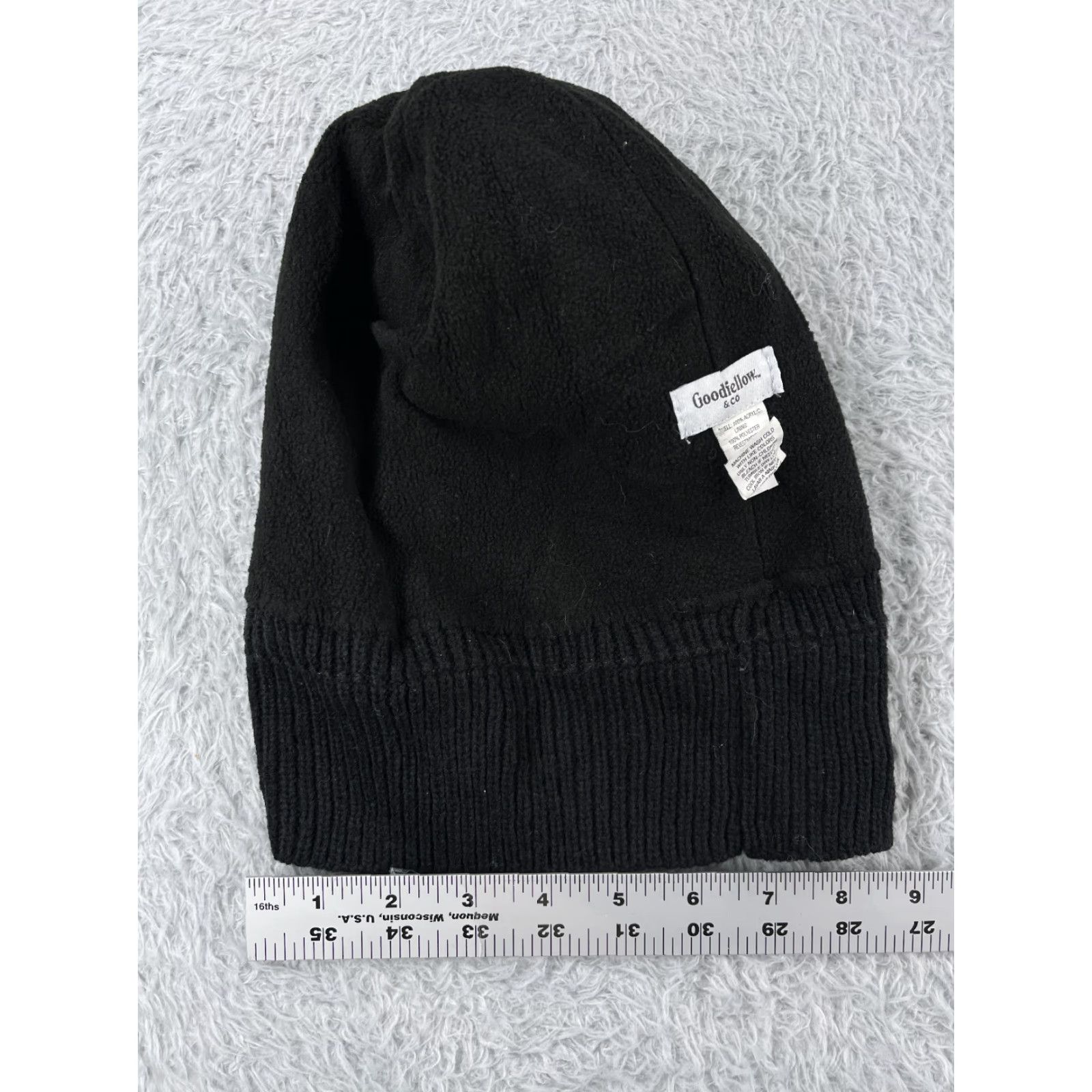 Vintage Goodfellow & Co Beanie Toque Womens One Size Black Acrylic Polyester Lined Ski Size ONE SIZE - 6 Thumbnail
