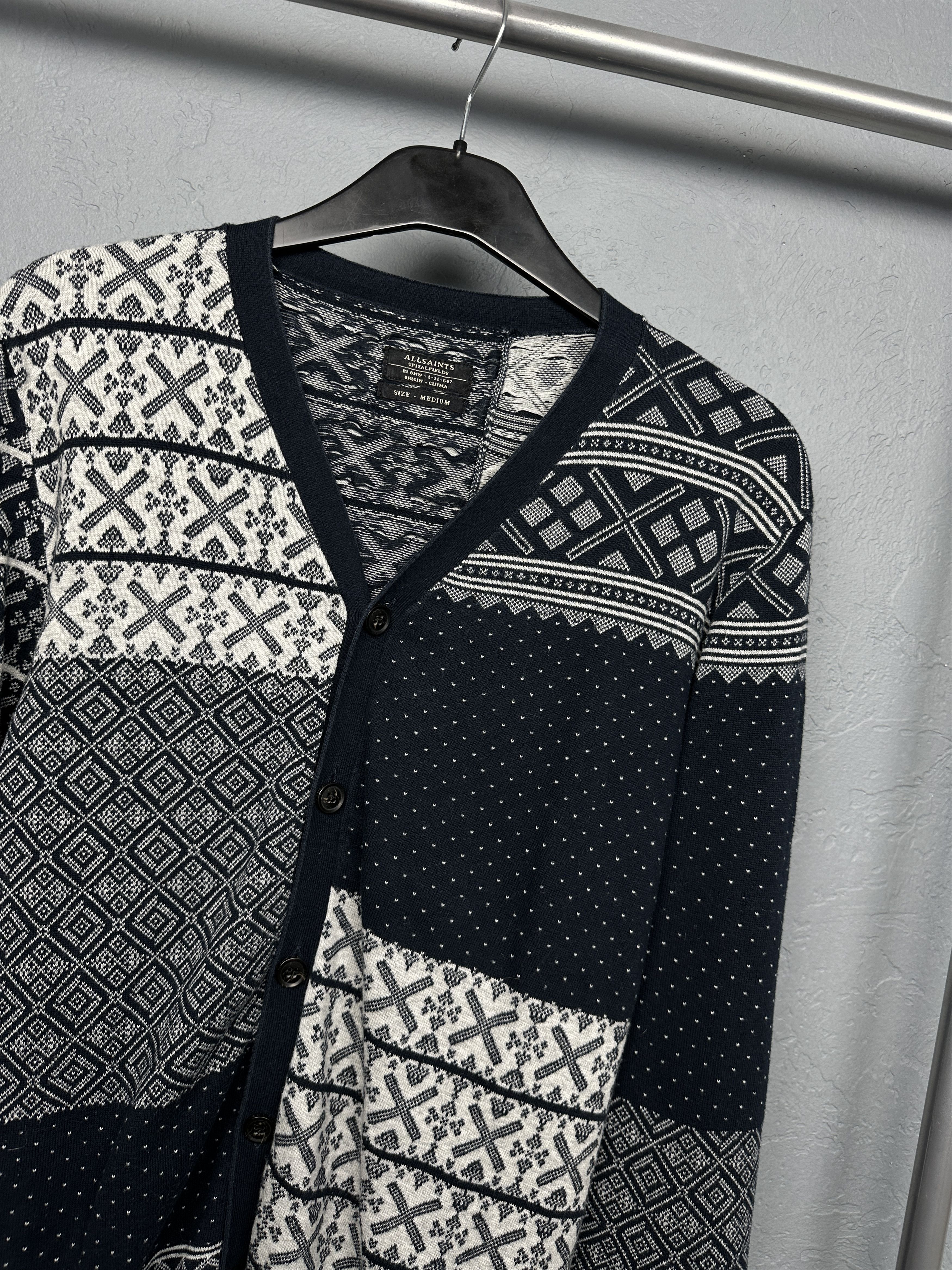 Allsaints Allsaints Mens Knit Cardigan Sweater Size US M / EU 48-50 / 2 - 2 Thumbnail