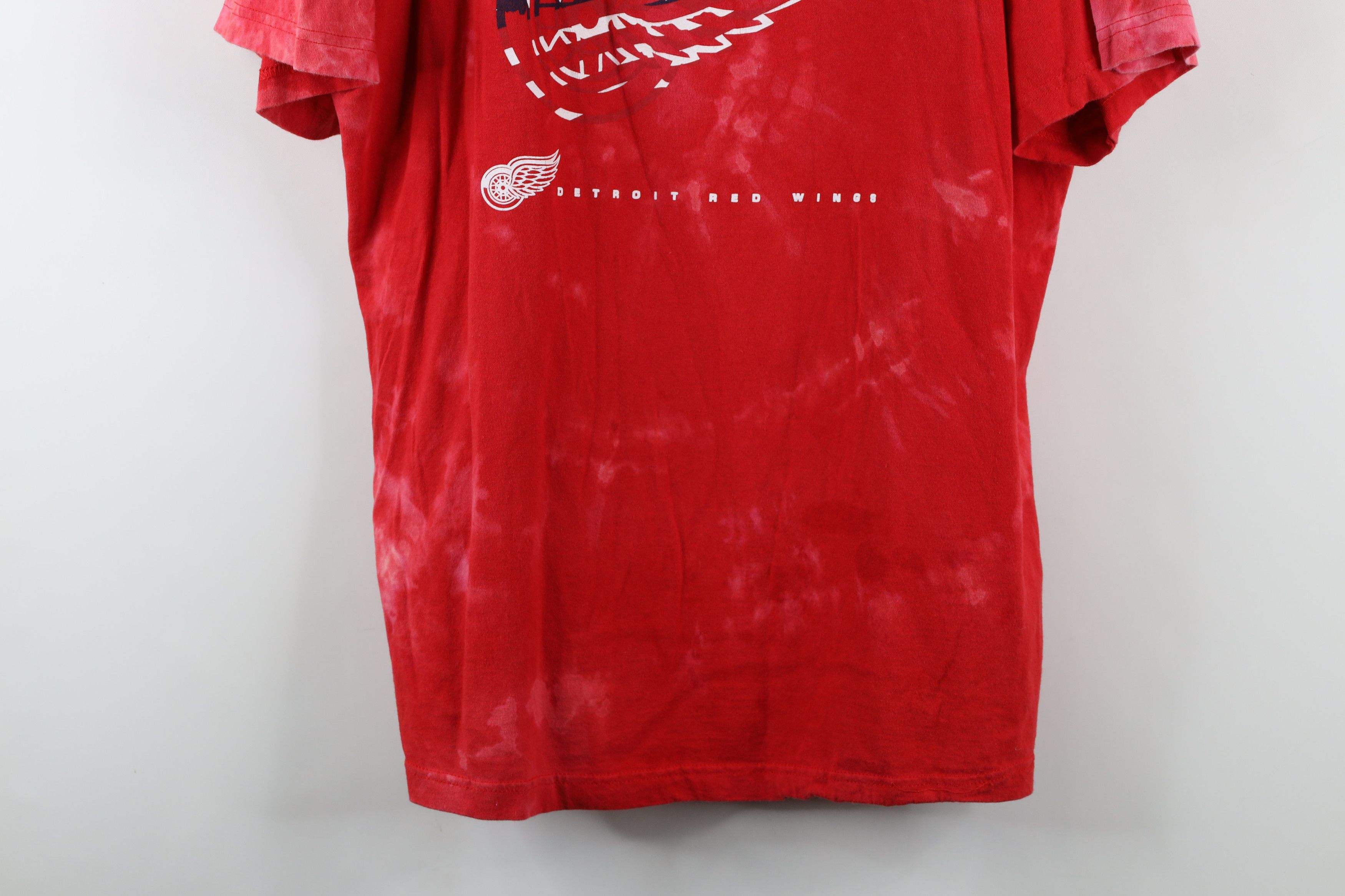 Vintage Vintage NHL Acid Wash Detroit Red Wings Hockey T-Shirt Red Size US XXL / EU 58 / 5 - 3 Thumbnail