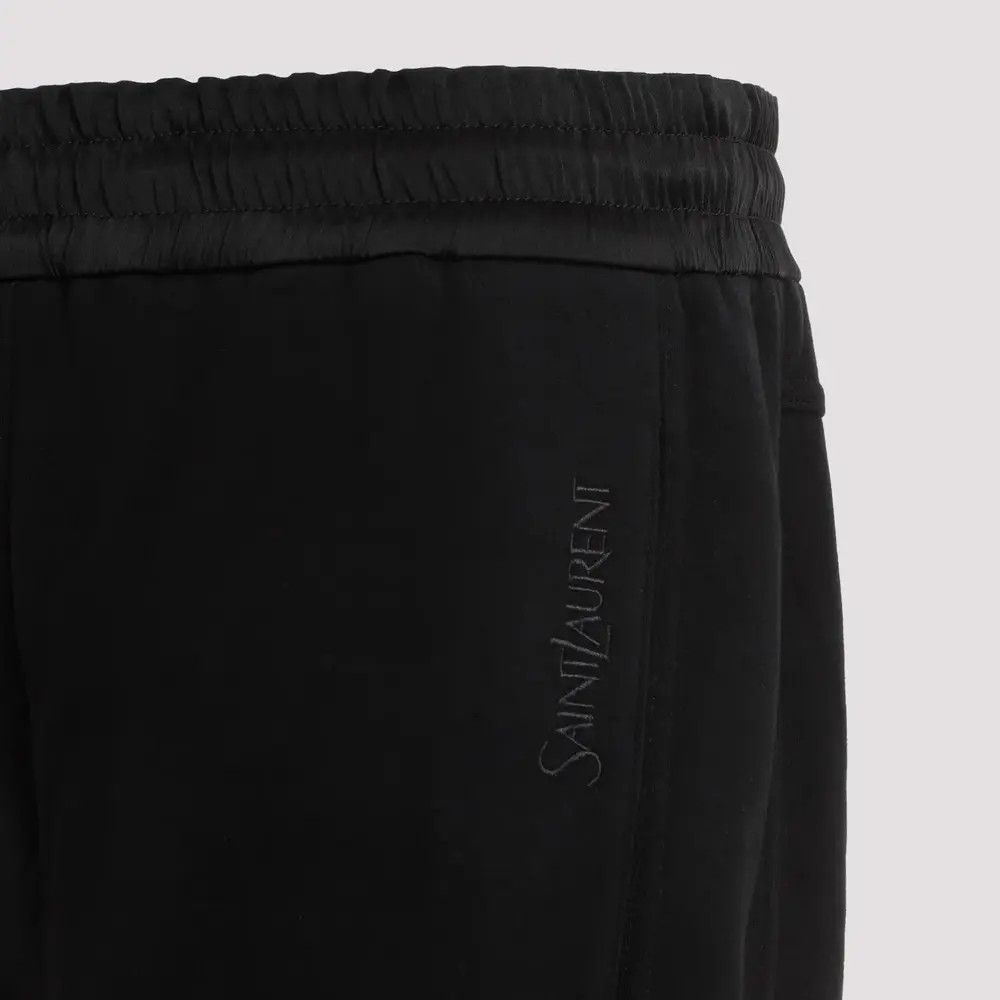 Saint Laurent Paris oc11z0126 778059 Sweatpants & Joggers in Fleece in Black Size US 38 / EU 54 - 4 Thumbnail