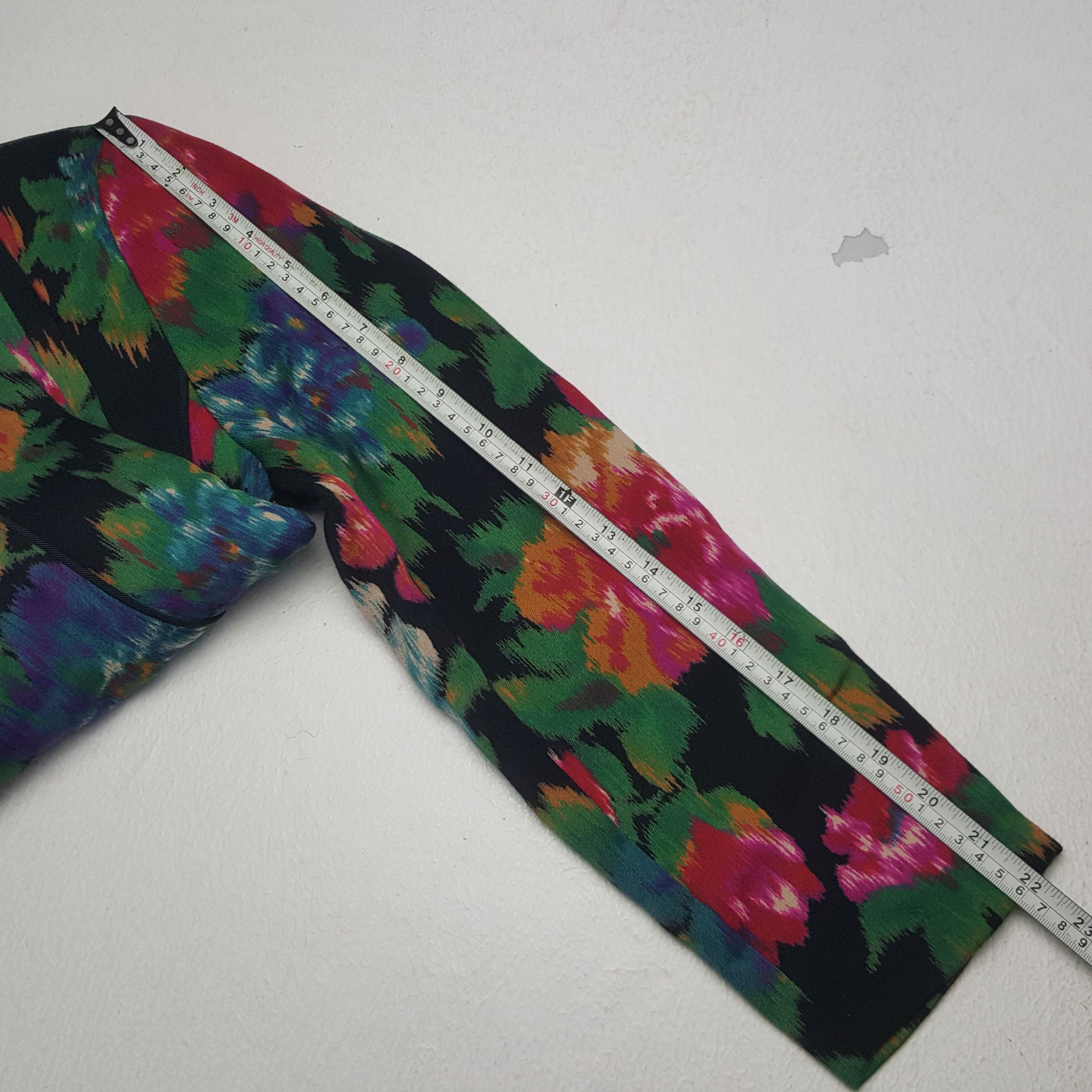 Escada × Vintage Vintage Escada Colourfull Button Up Jacket Size S / US 4 / IT 40 - 6 Thumbnail