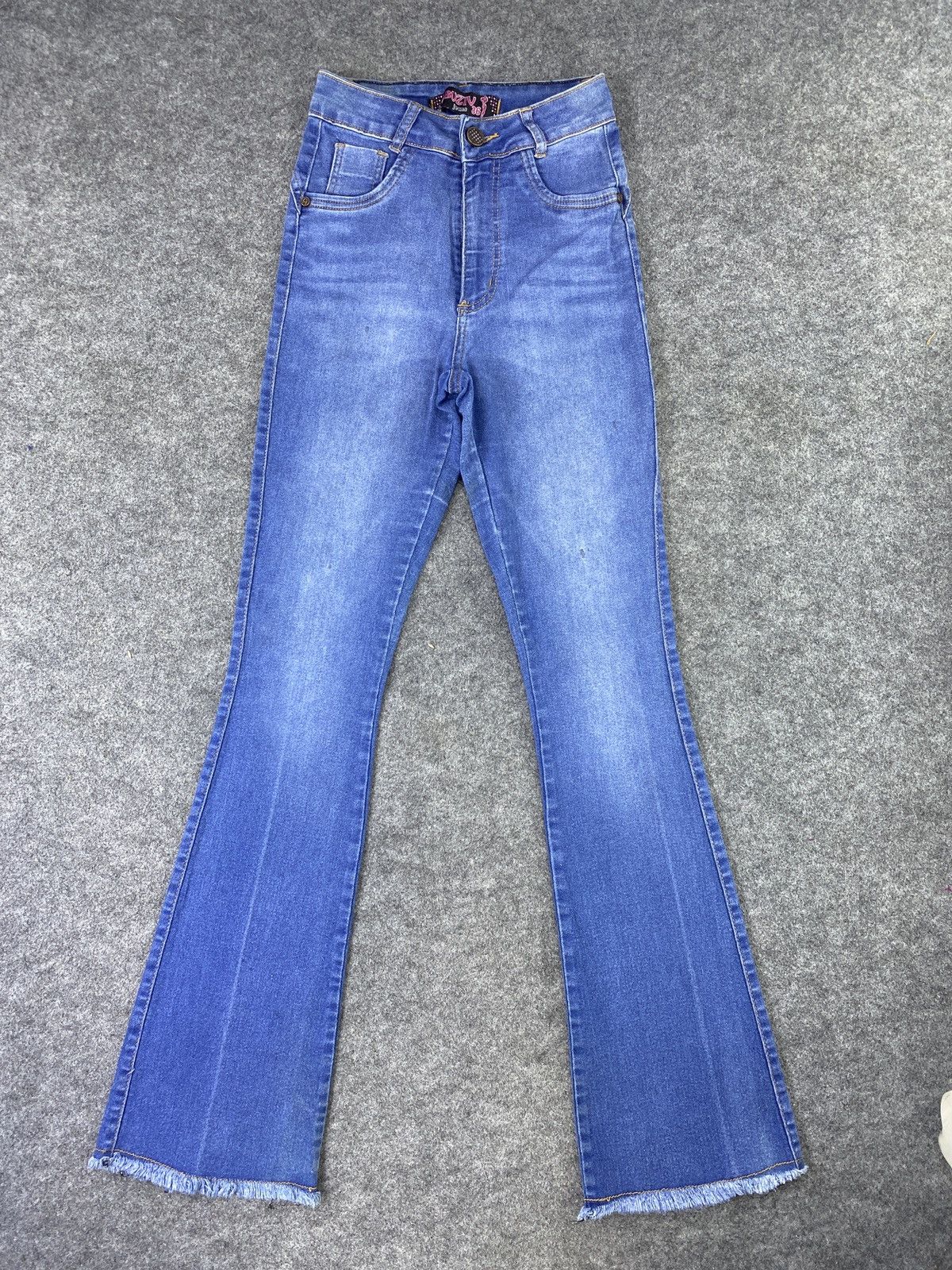 Jean × Other ABUZIV JEANS BLUE WASH FLARE DENIM-J1135 Size 24" / US 00 / IT 34 - 1 Thumbnail