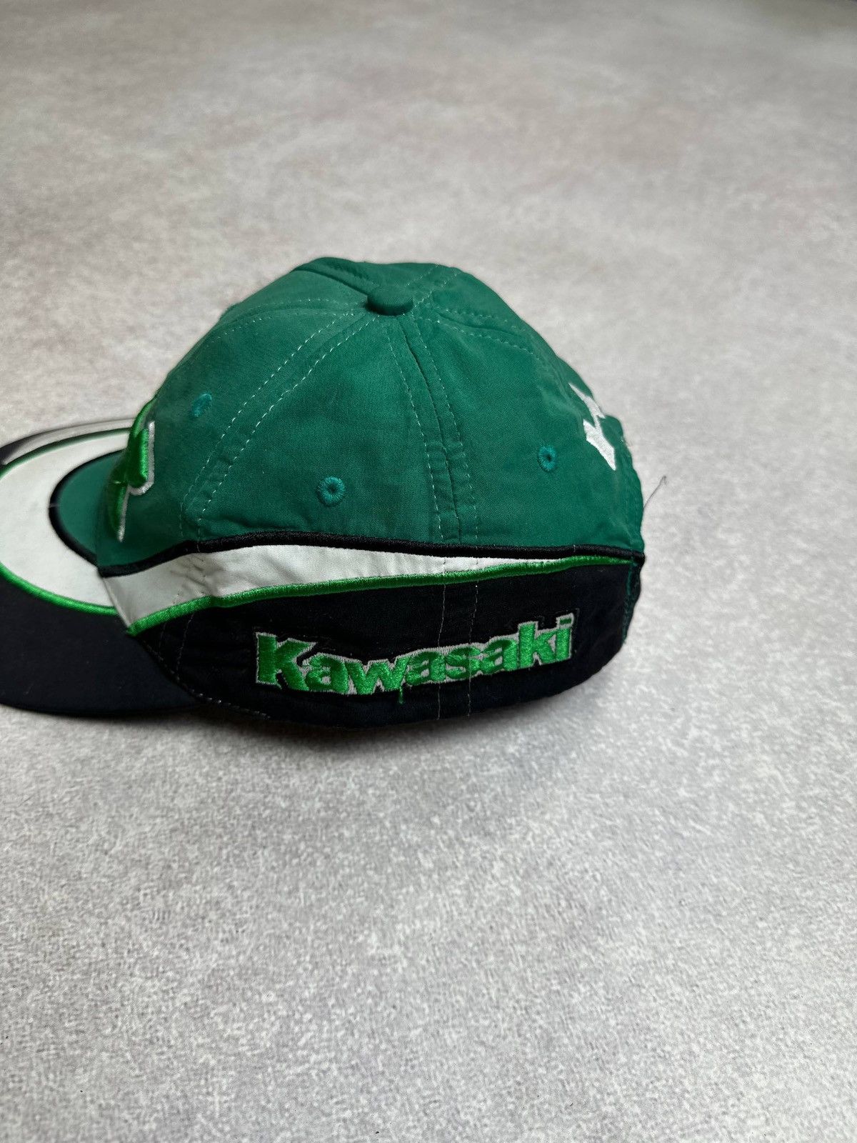 Vintage Vintage Kawasaki Racing Moto Retro Cap Os Size ONE SIZE - 4 Thumbnail