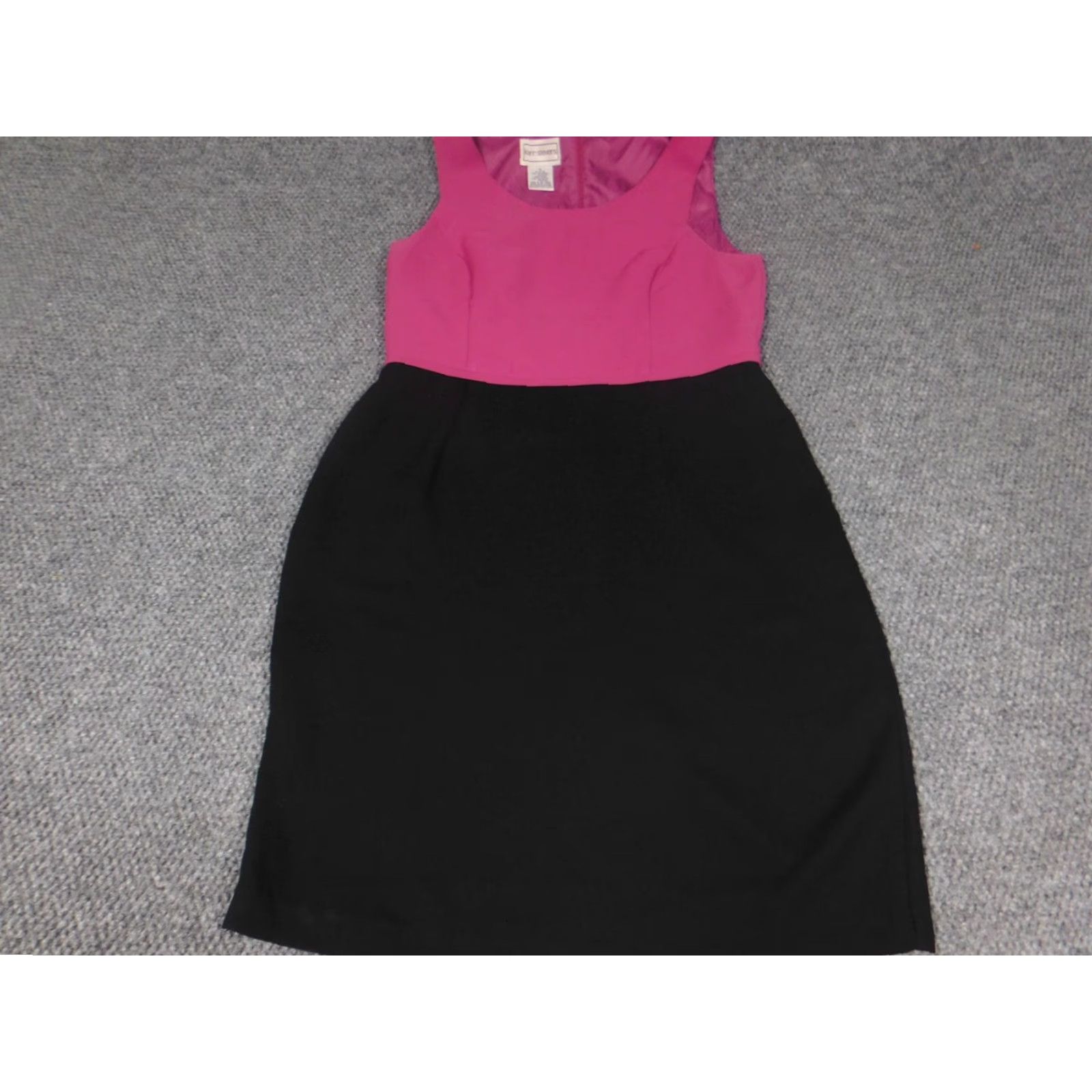 Pinko Karin Stevens Womens Dress 12 Pink A-line Zip Midi Sleeveless Crew Neck Dolman Sleeve Lined Pattern: Solid Vintage No Size XL / US 12-14 / IT 48-50 - 2 Thumbnail