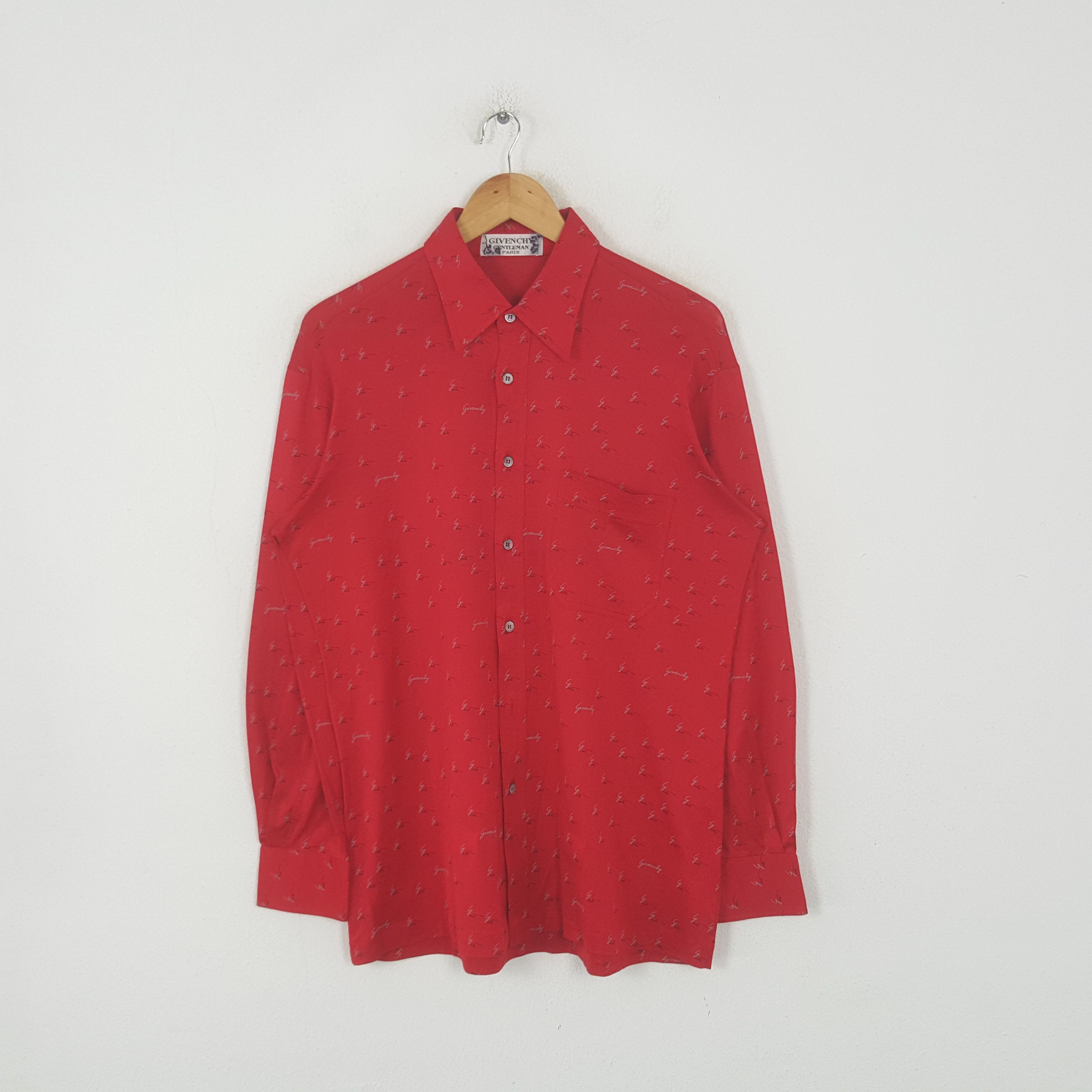 Givenchy Vintage Givenchy Italian Brand Shirt Button Up RR11 Size US L / EU 52-54 / 3 - 1 Thumbnail