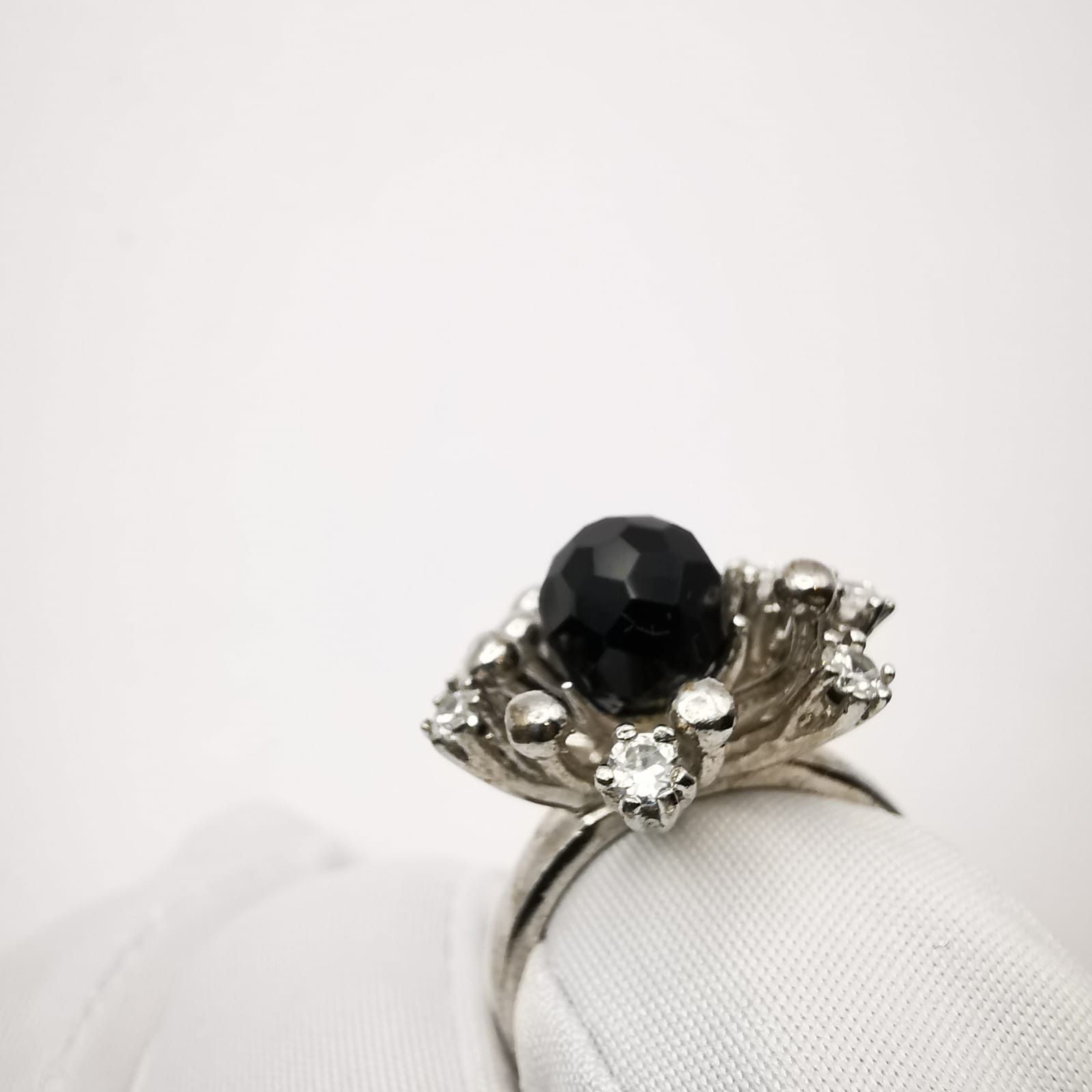 Sterling Silver Vintage Women's Ring,925 Sterling Silver Zirconia size 8 Size ONE SIZE - 7 Thumbnail