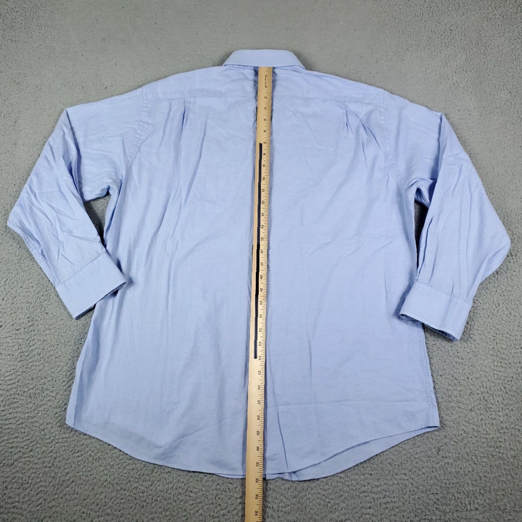 Tommy Hilfiger VINTAGE Tommy Hilfiger Shirt Mens XL Blue Button-Up Long Sleeve Casual, 17 Collar, Logo, Cotton - 90s/Preppy Style (Mens) Size US XL / EU 56 / 4 - 6 Thumbnail