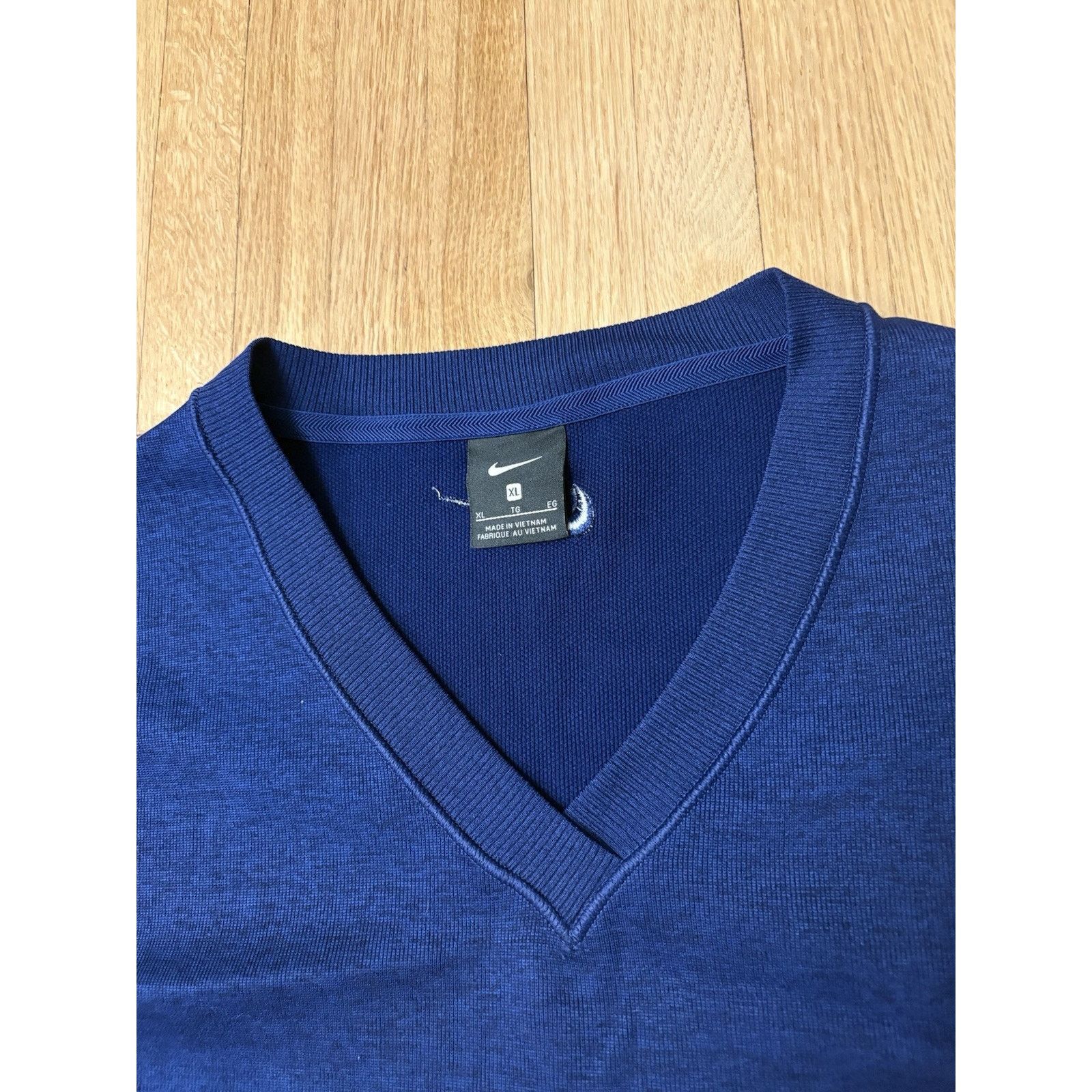 Nike Vintage 90s Men's XL Nike Golf Vest Sweatshirt Pullover Blue Size US XL / EU 56 / 4 - 5 Thumbnail
