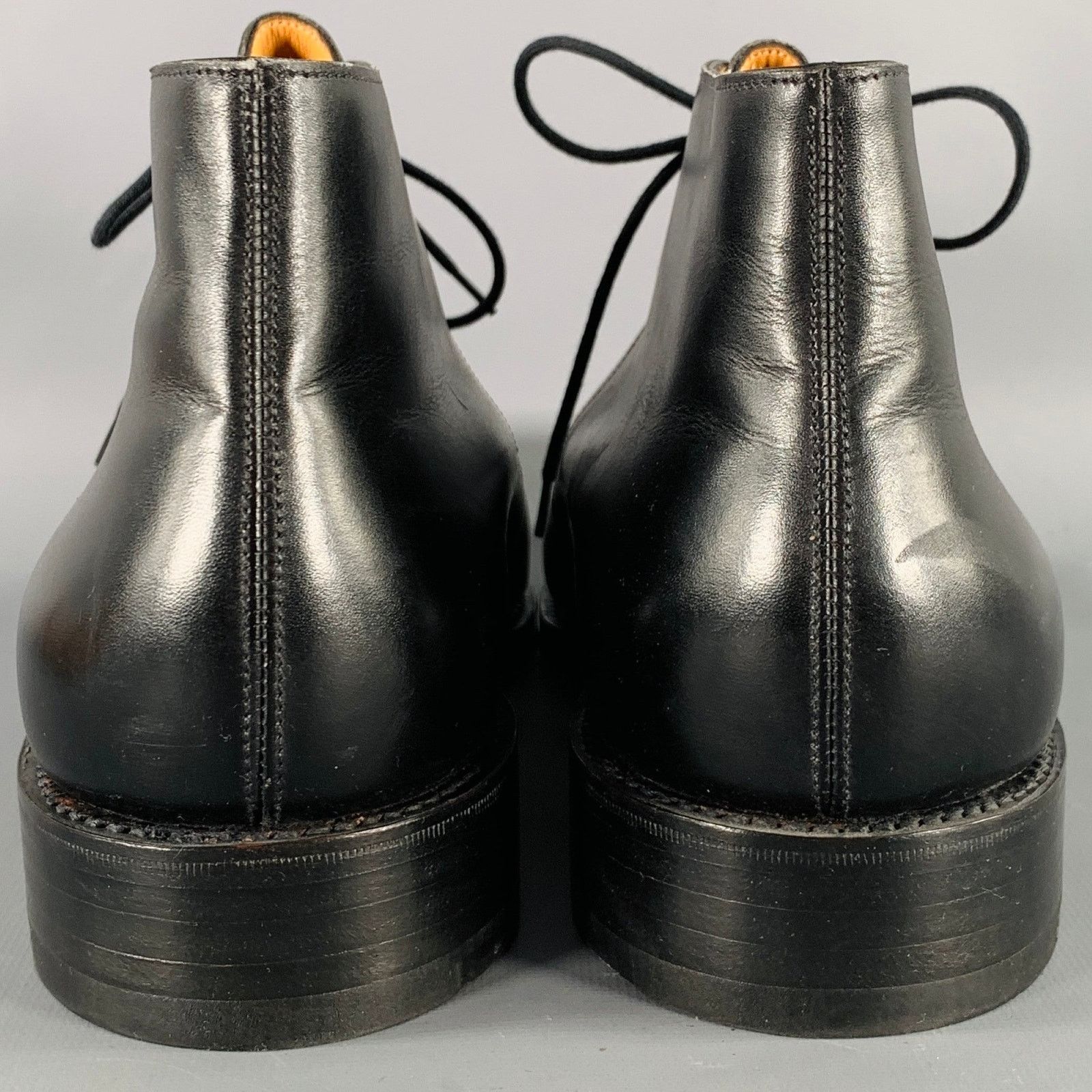 John Lobb JOHN LOBB Size 10 Giono Black Leather Lace-Up Ankle Boots Size US 10 / EU 43 - 3 Thumbnail