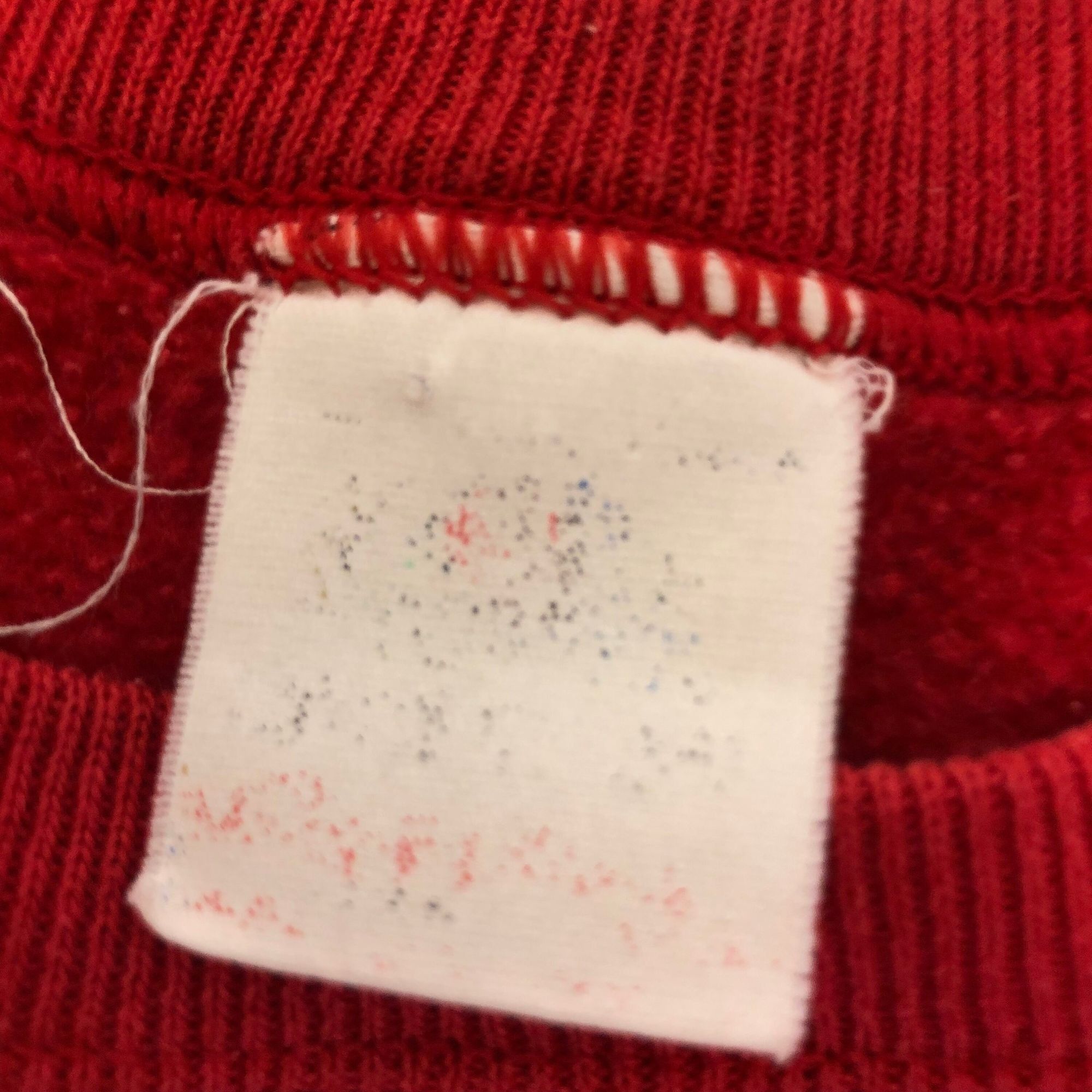 Other Vtg Red Crewneck Chore Work RAGLAN 50/50 Sweatshirt Size US L / EU 52-54 / 3 - 4 Thumbnail