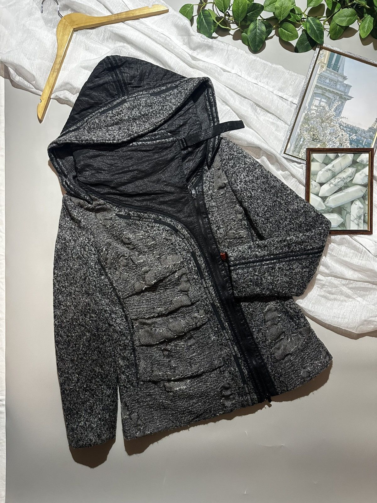 Other Beate Heymann Streetcouture Wool Jackets Textured Hooded Size L / US 10 / IT 46 - 1 Thumbnail