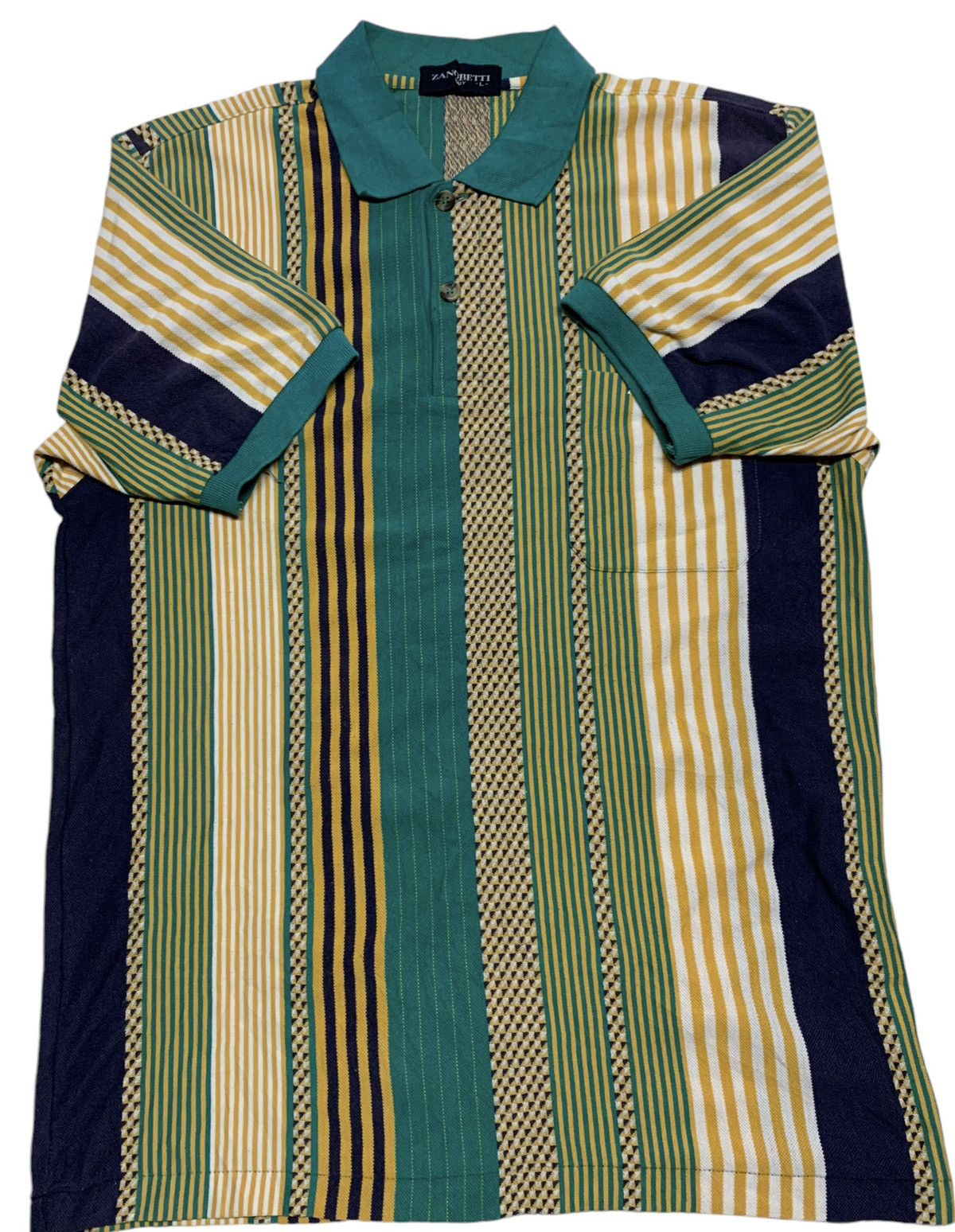 Designer Zanobetti italy men’s polo shirt retro knit shirt Size US M / EU 48-50 / 2 - 4 Thumbnail