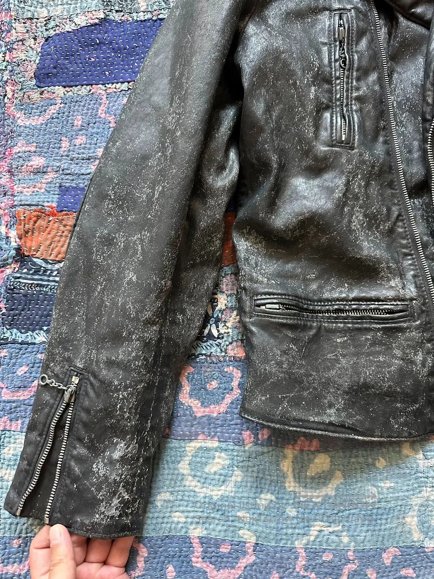 RRL Ralph Lauren distressed denim printed tiger jacket. Size US L / EU 52-54 / 3 - 3 Thumbnail