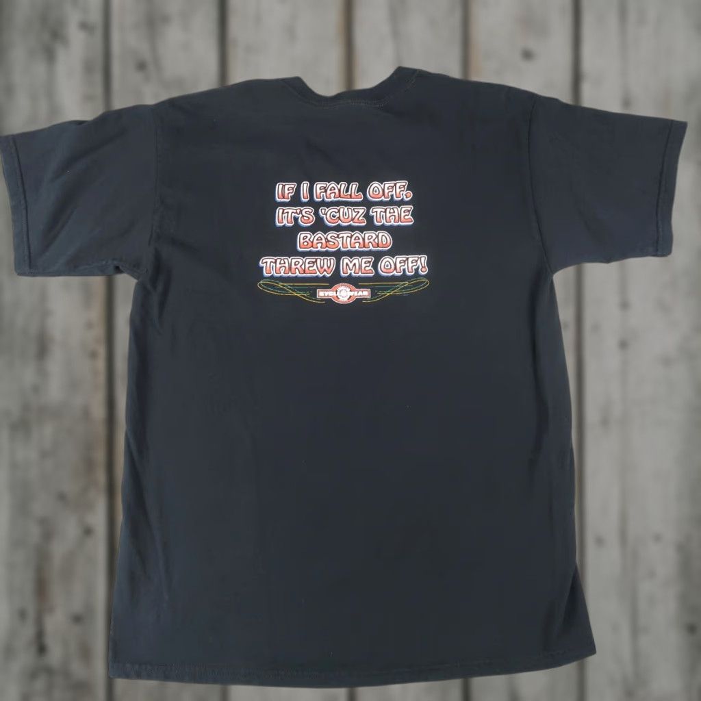 Gildan VINTAGE Gildan T-Shirt Black L Large Cotton Shirt Men Cycle Wear Biker USA Punk Retro 2000s Shirt Mens Size US L / EU 52-54 / 3 - 1 Thumbnail