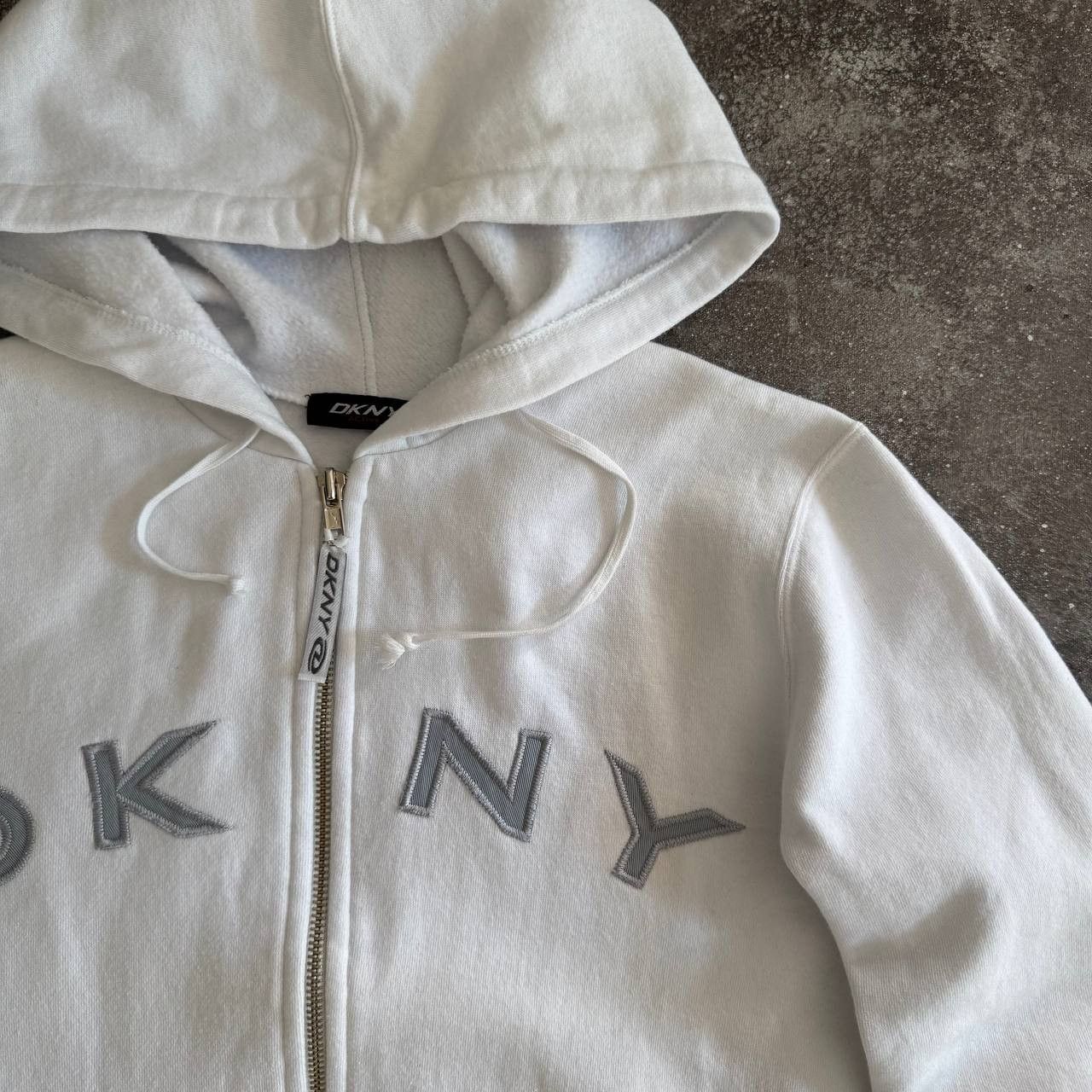 DKNY DKNY Y2K Vintage Big Logo Zip Hoodie Size M / US 6-8 / IT 42-44 - 6 Thumbnail