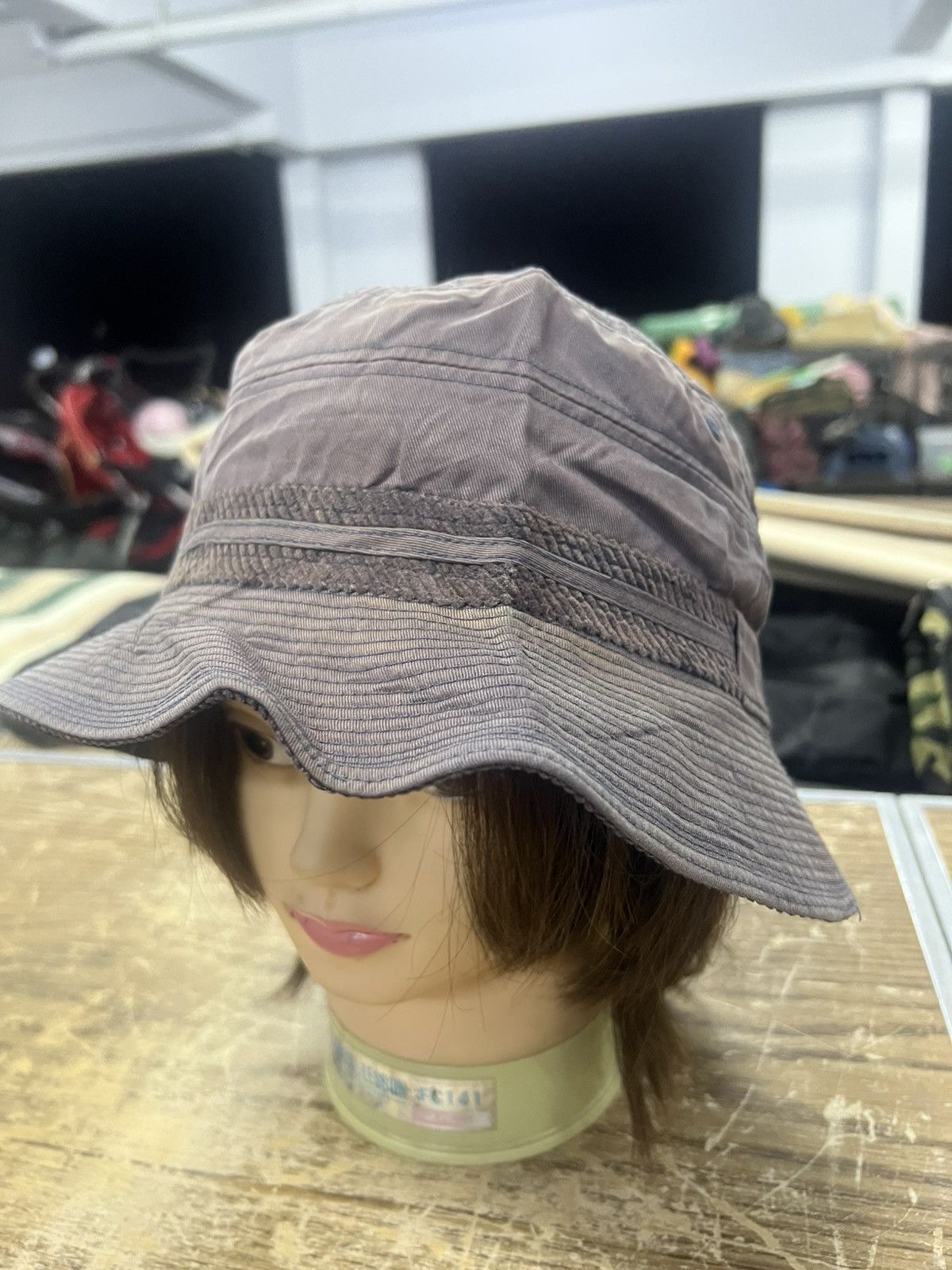 Lyle & Scott × Vintage THRASHED FADED BUCKET HAT Size ONE SIZE - 6 Thumbnail