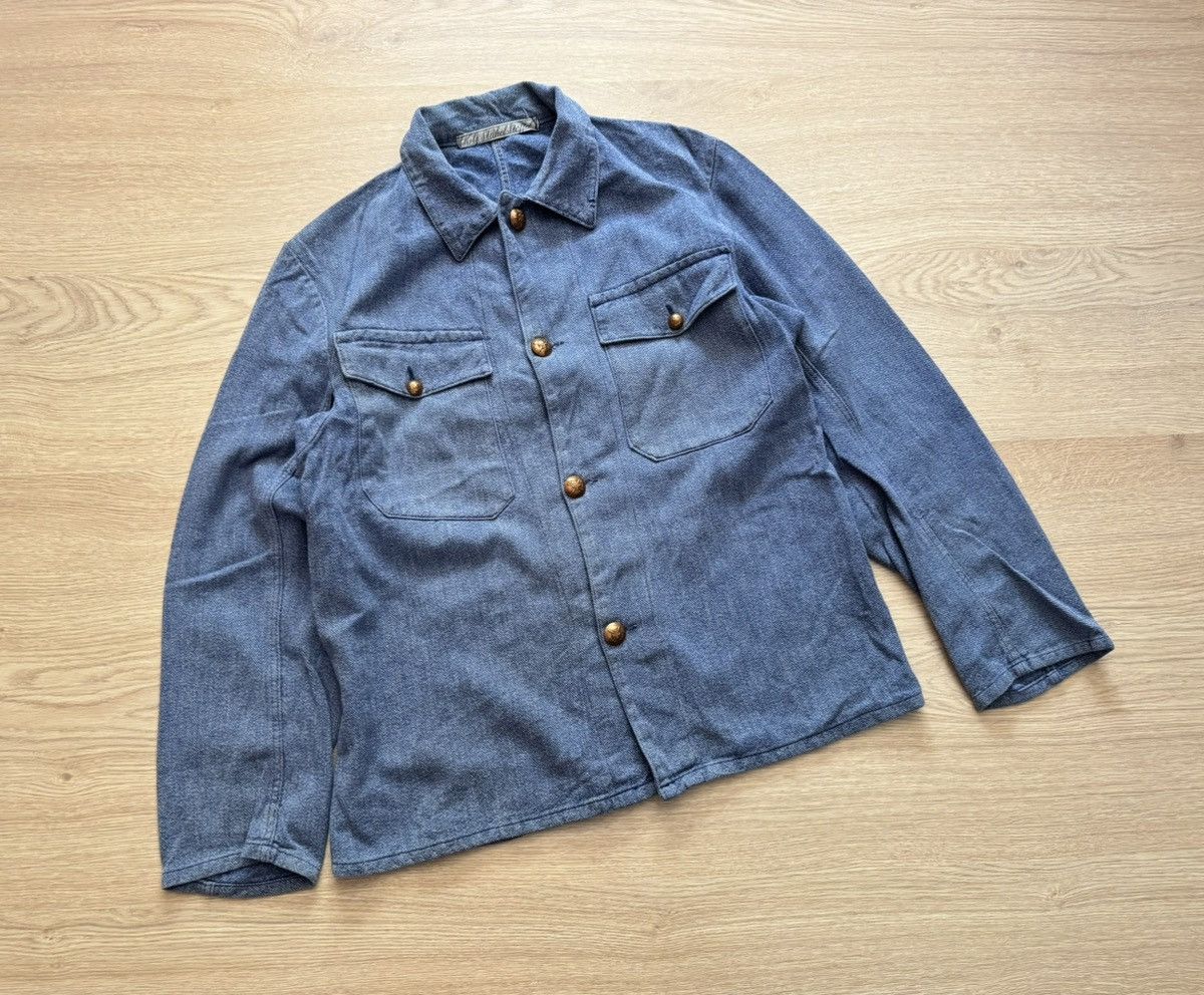 Le Laboureur Vintage 70-80s European Workers Le Laboureur Selvedge Jacket Size US M / EU 48-50 / 2 - 1 Thumbnail