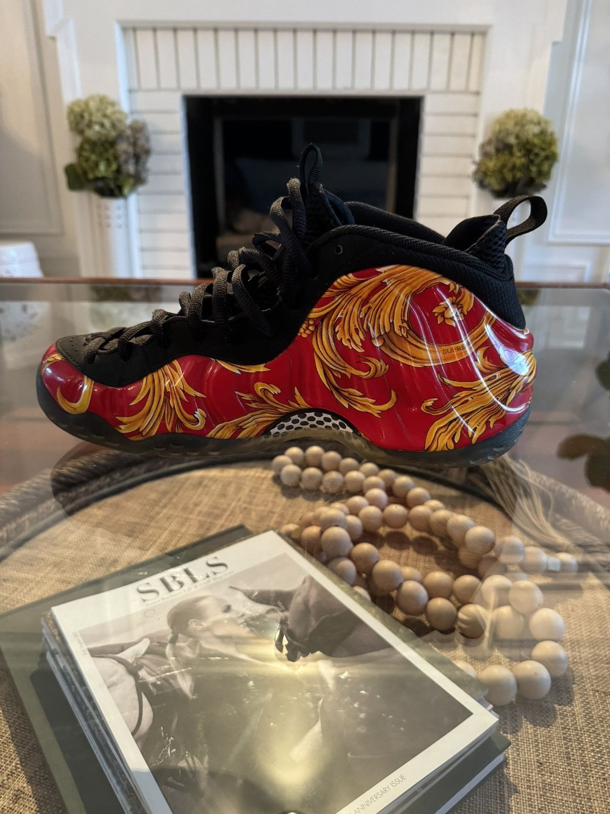 Nike × Supreme Supreme Nike Air Foamposite One “Red” Size US 11 / EU 44 - 5 Thumbnail