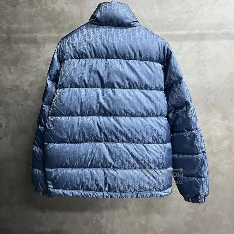 Dior Dior Men's Blue Cotton Puffer Jacket . Size US XL / EU 56 / 4 - 5 Thumbnail