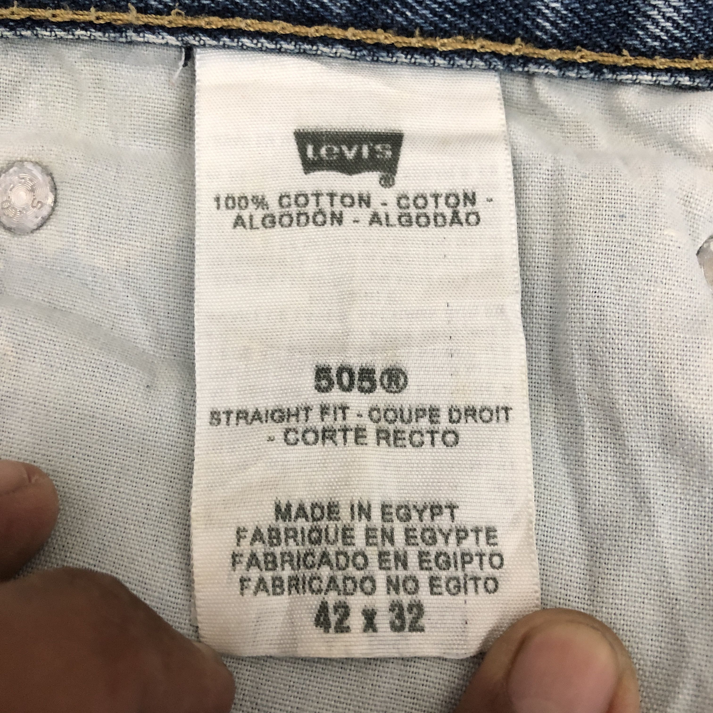 Levi's × Vintage Vintage Levis 505 Jeans Rusty Levi's Faded Light Wash Denim Size US 38 / EU 54 - 9 Thumbnail