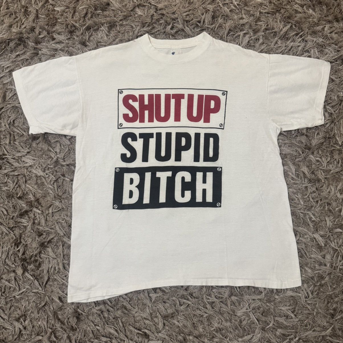 Vintage Vintage x SHUT UP STUPID B*TCH Size US XL / EU 56 / 4 - 1 Thumbnail
