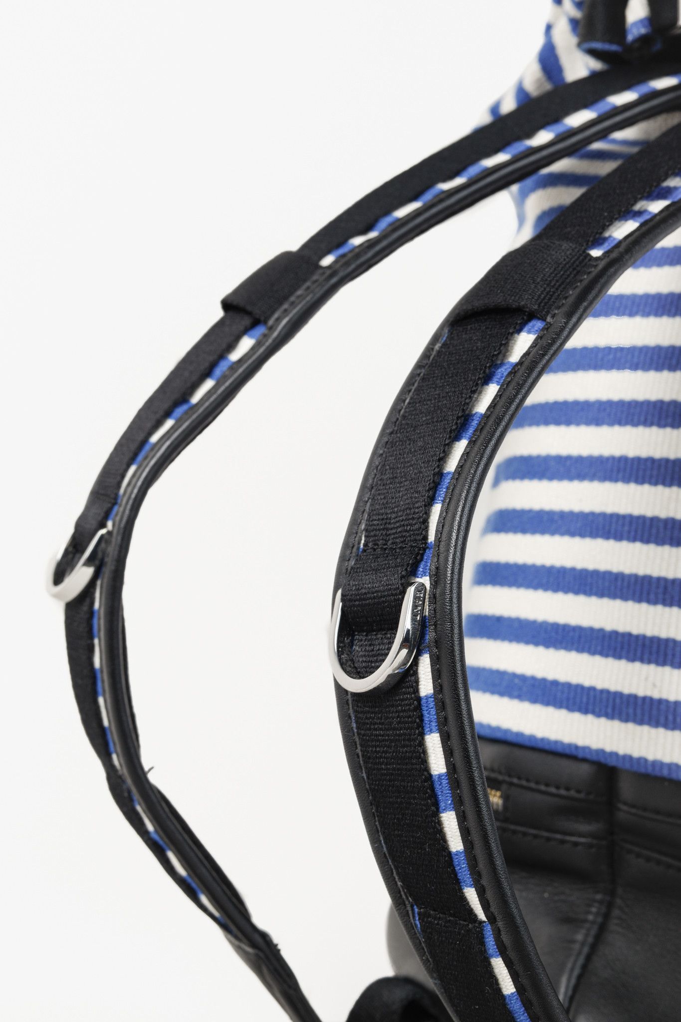 WANT Les Essentiels Want Les Essentiels Blue and White Striped Backpack Size ONE SIZE - 8 Thumbnail