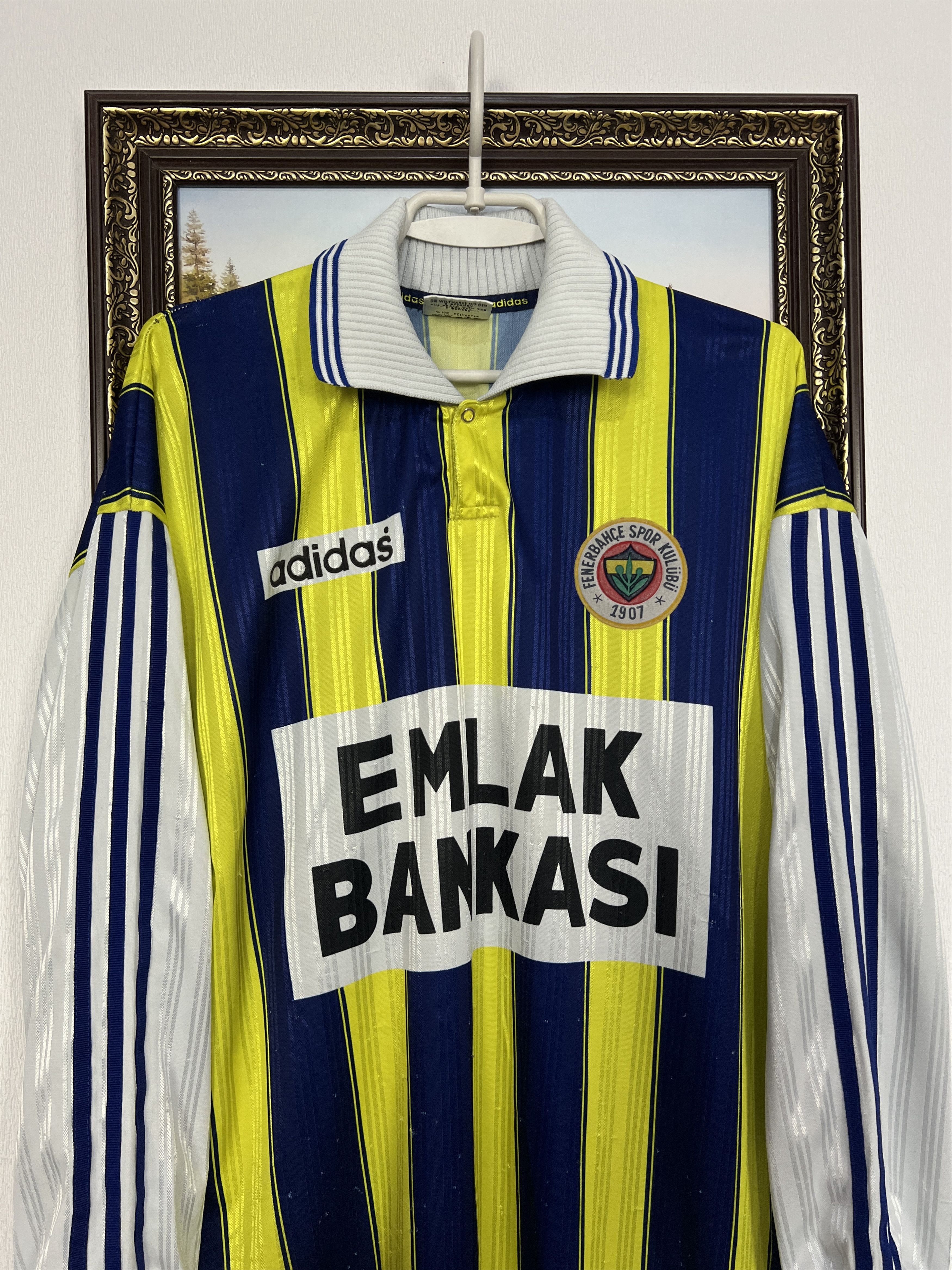 Adidas Fenerbahce football shirt Soccer Match Long Sleeve Jersey Size US XL / EU 56 / 4 - 2 Thumbnail