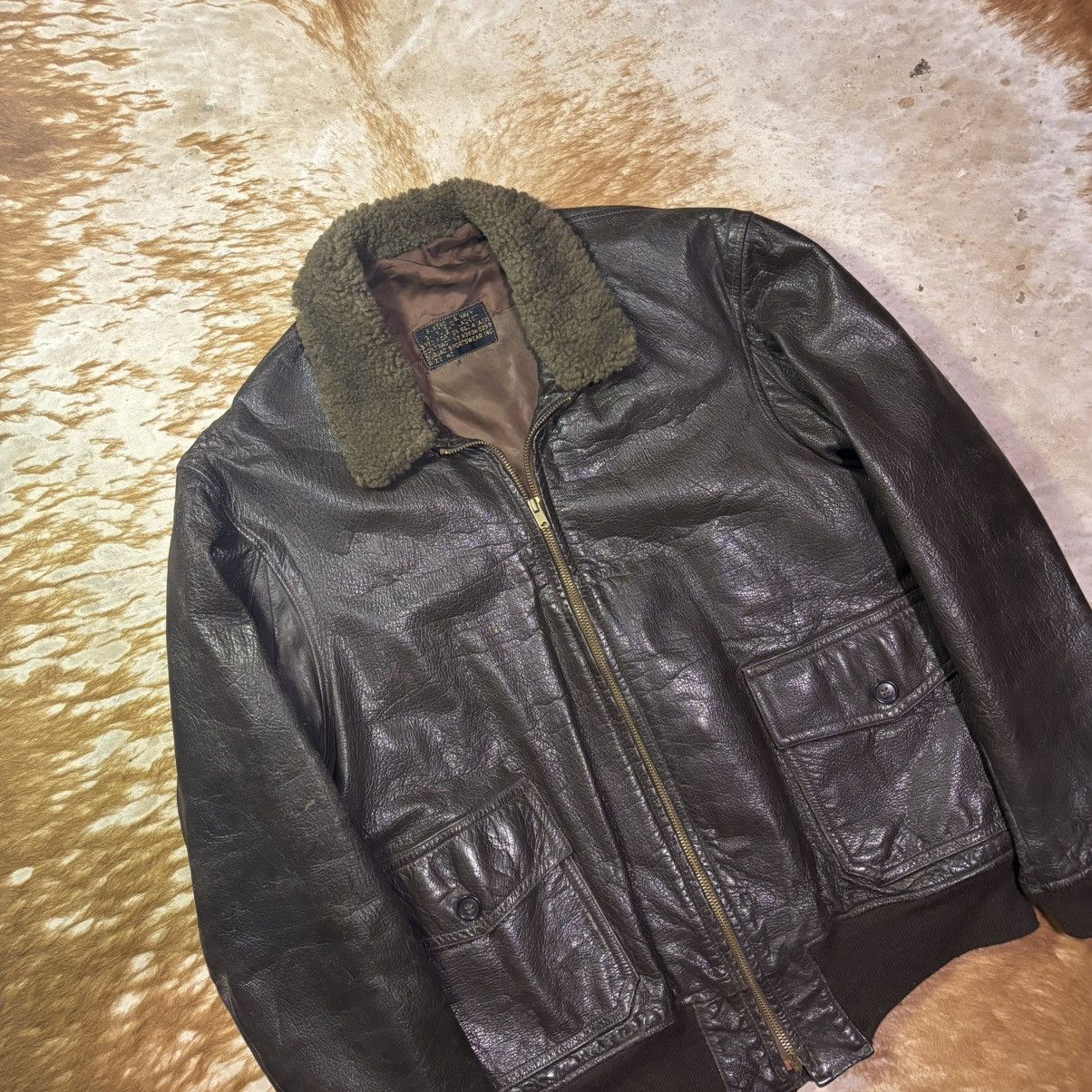 Other Korea War G-1 Flight Jacket 55J14 Burjac Sportswear Size 40 Size US M / EU 48-50 / 2 - 2 Thumbnail